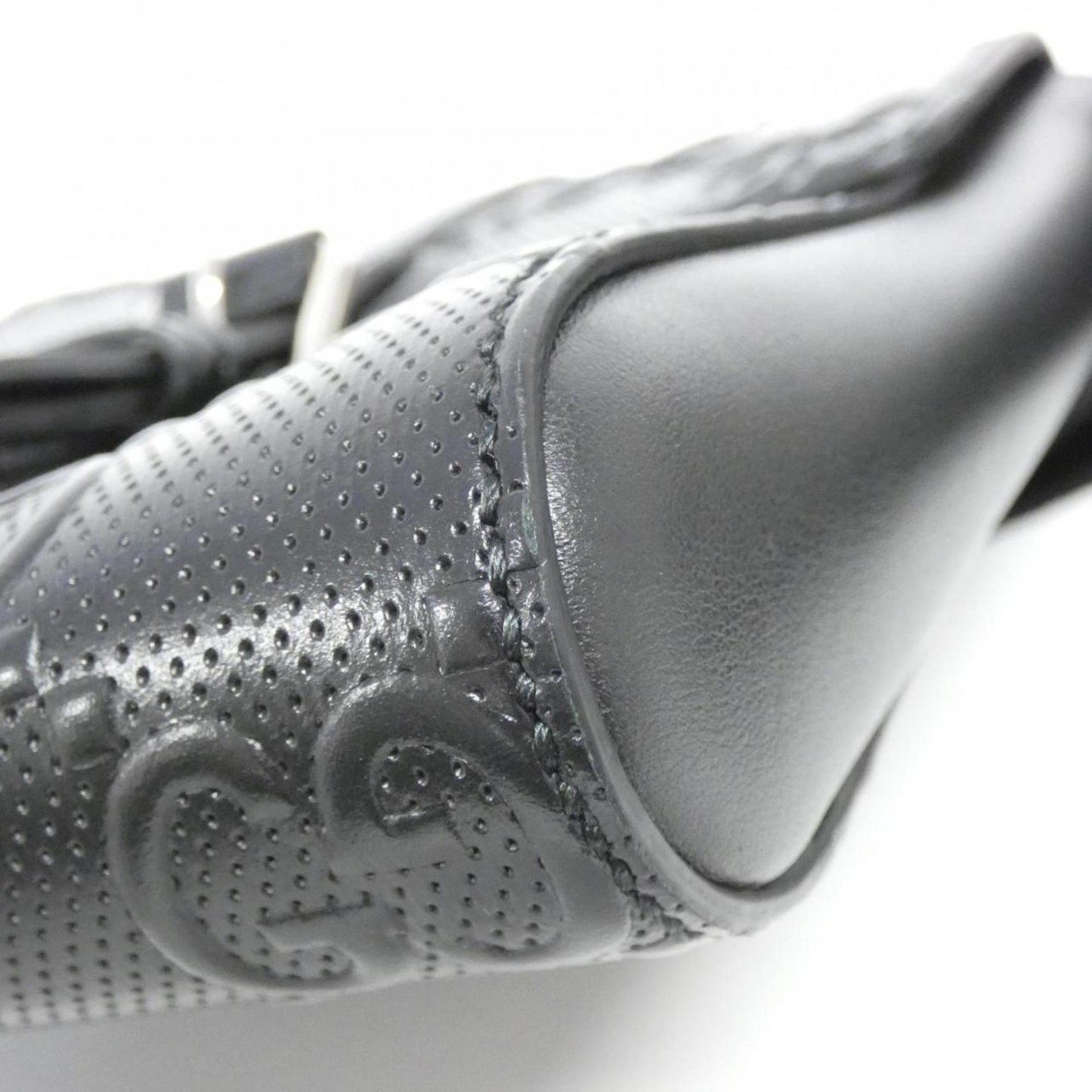 Gucci Black Embossed Fanny Pack