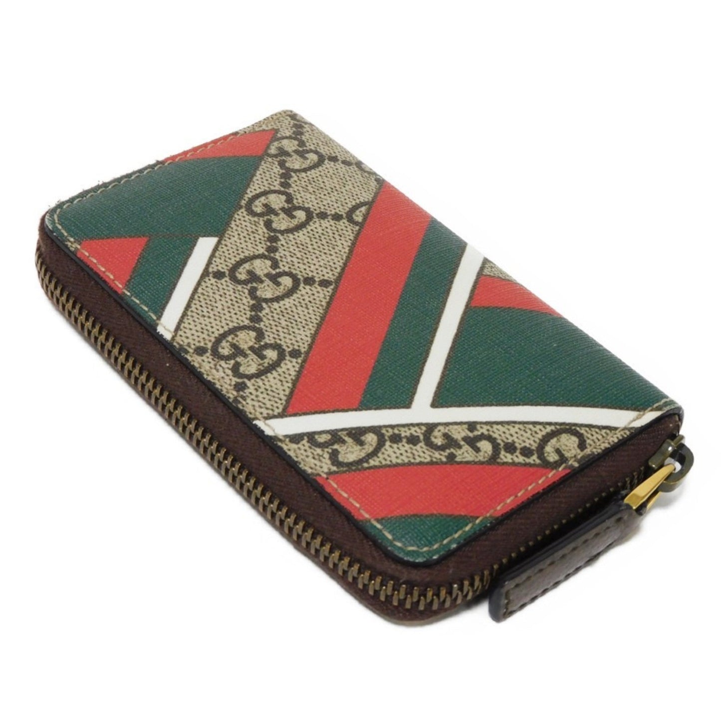 Gucci Beige Gg Supreme Leather Coin Purse/Coin Case