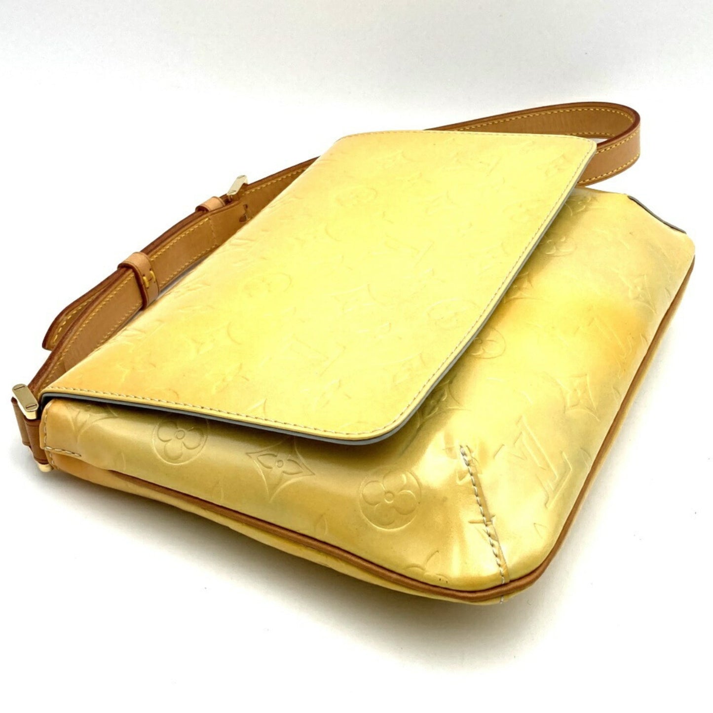 Louis Vuitton Yellow Vernis Shoulder Bag