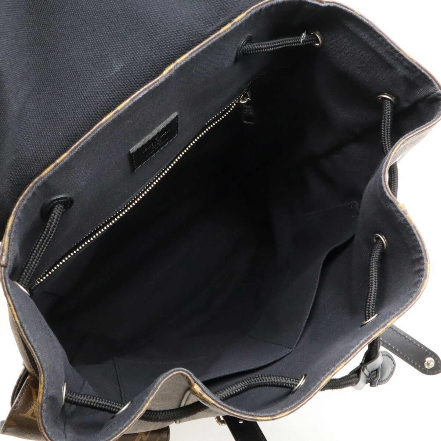 Louis Vuitton Black Pvc Leather Backpack Shoulder Bag