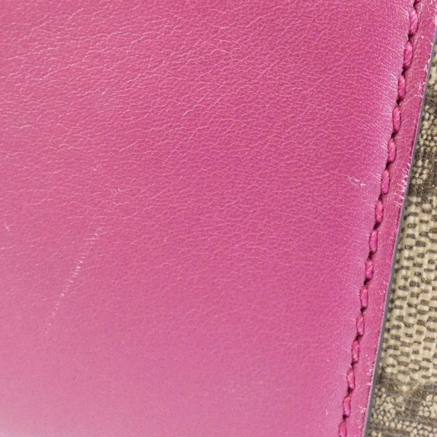 Gucci Beige Pink Gg Supreme Leather Shoulder Bag