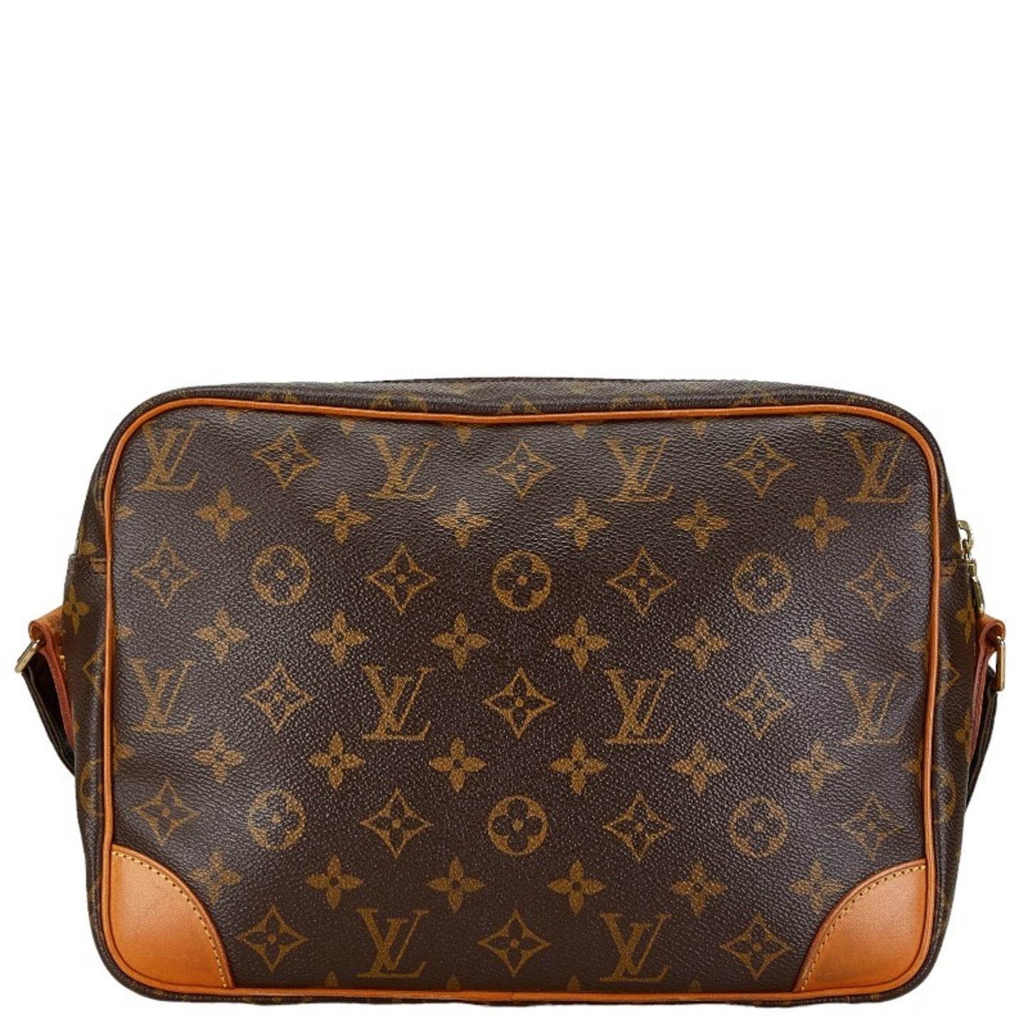 Louis Vuitton Brown Pvc Leather Shoulder Bag