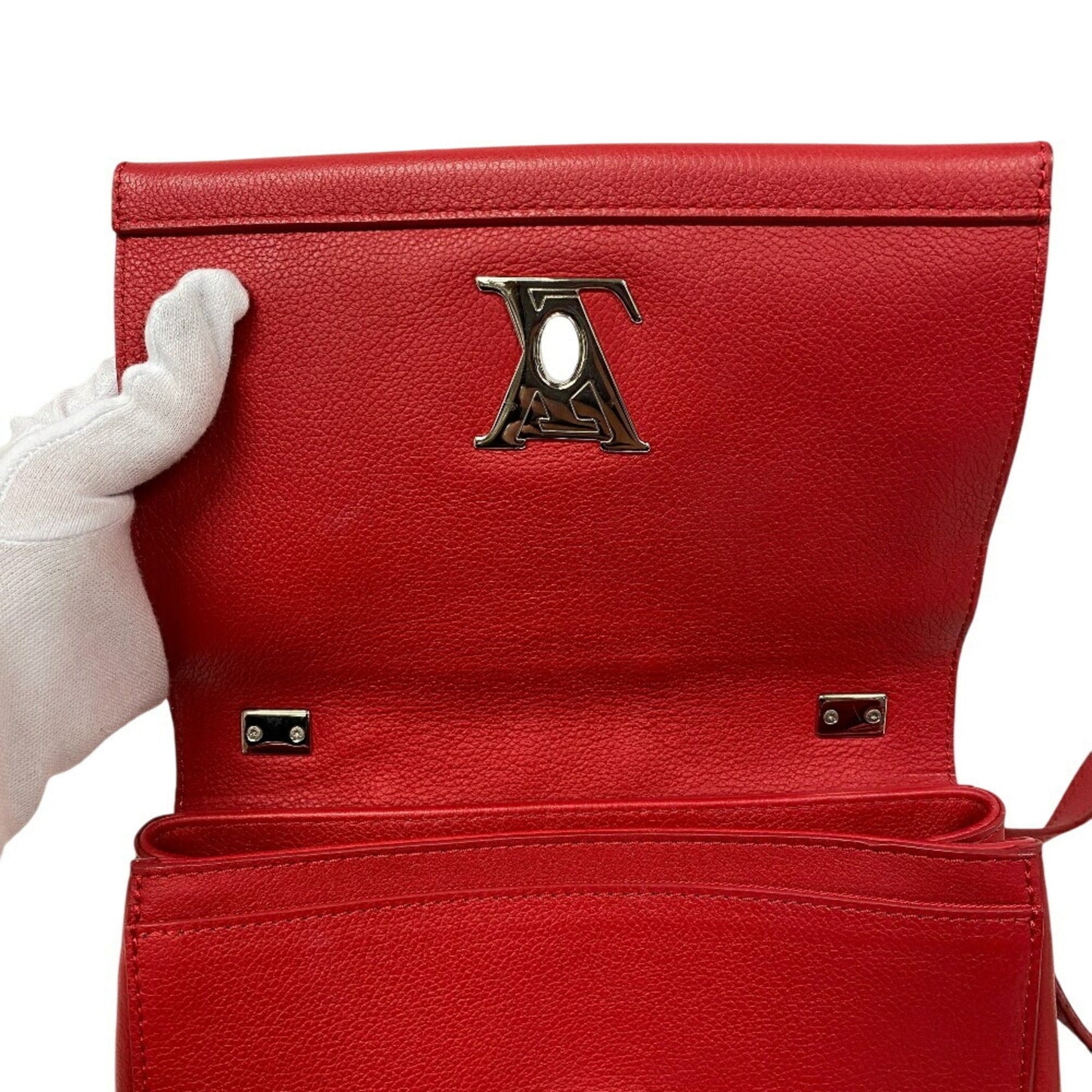Louis Vuitton Red Color Leather Shoulder Bag