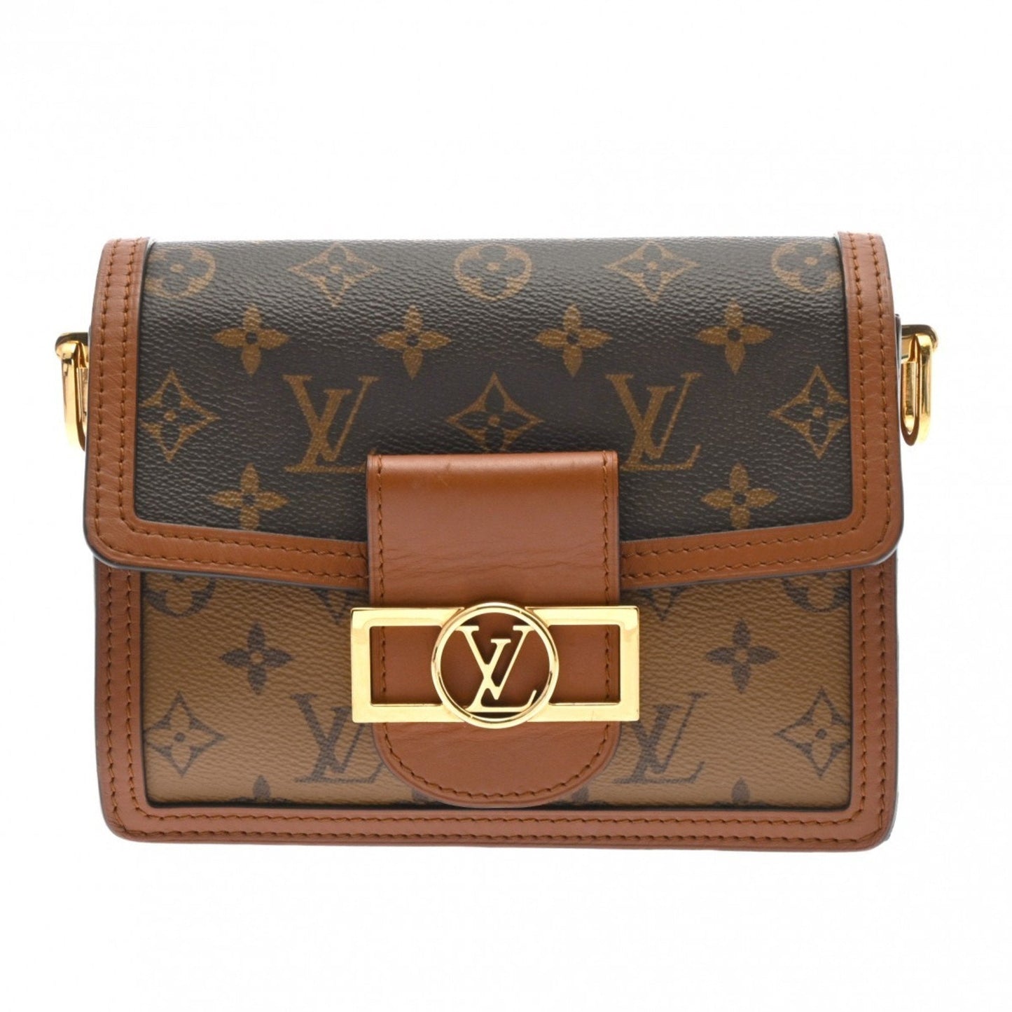 Louis Vuitton Brown Monogram Canvas Shoulder Bag ()