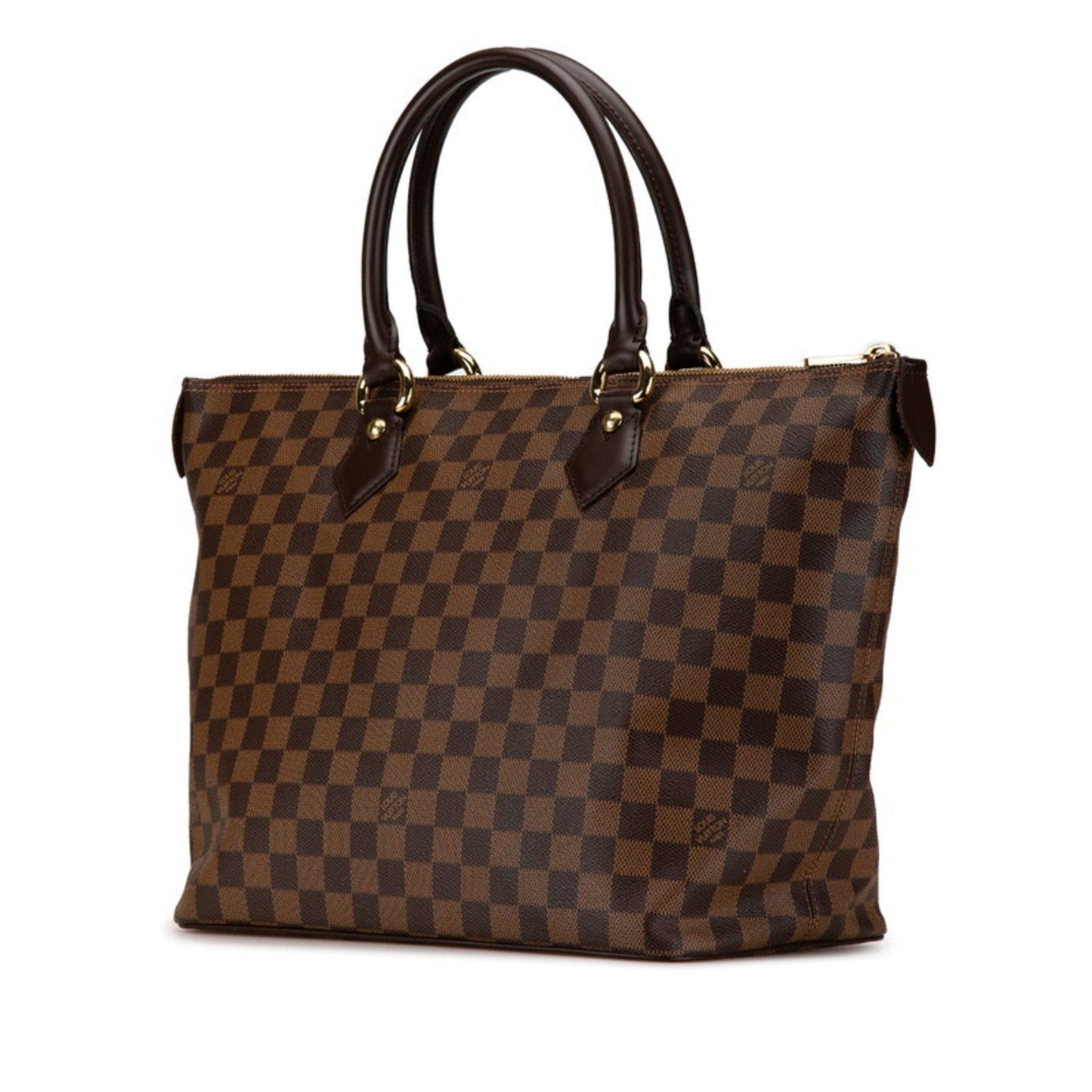 Louis Vuitton Brown Pvc Leather Handbag Shoulder Bag
