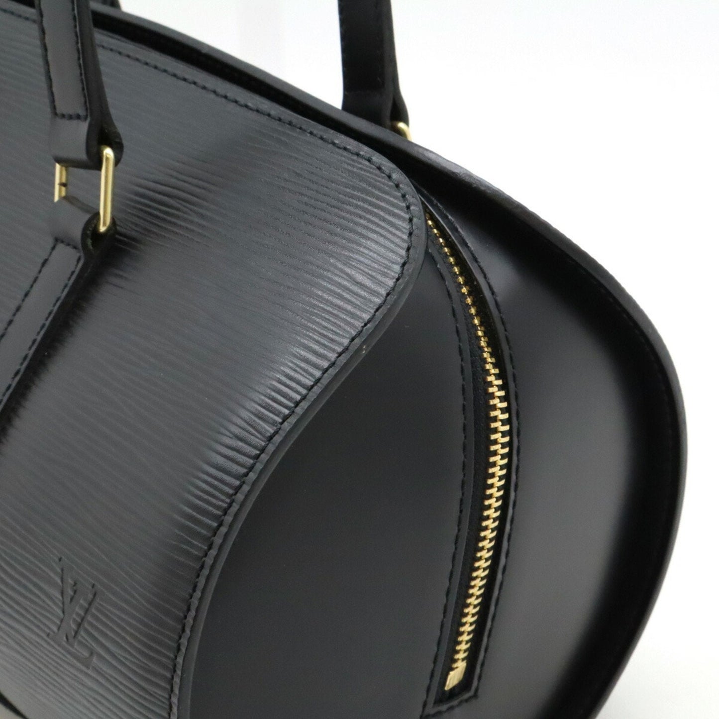 Louis Vuitton Black Noir Epi Leather Handbag Pouch Shoulder Bag