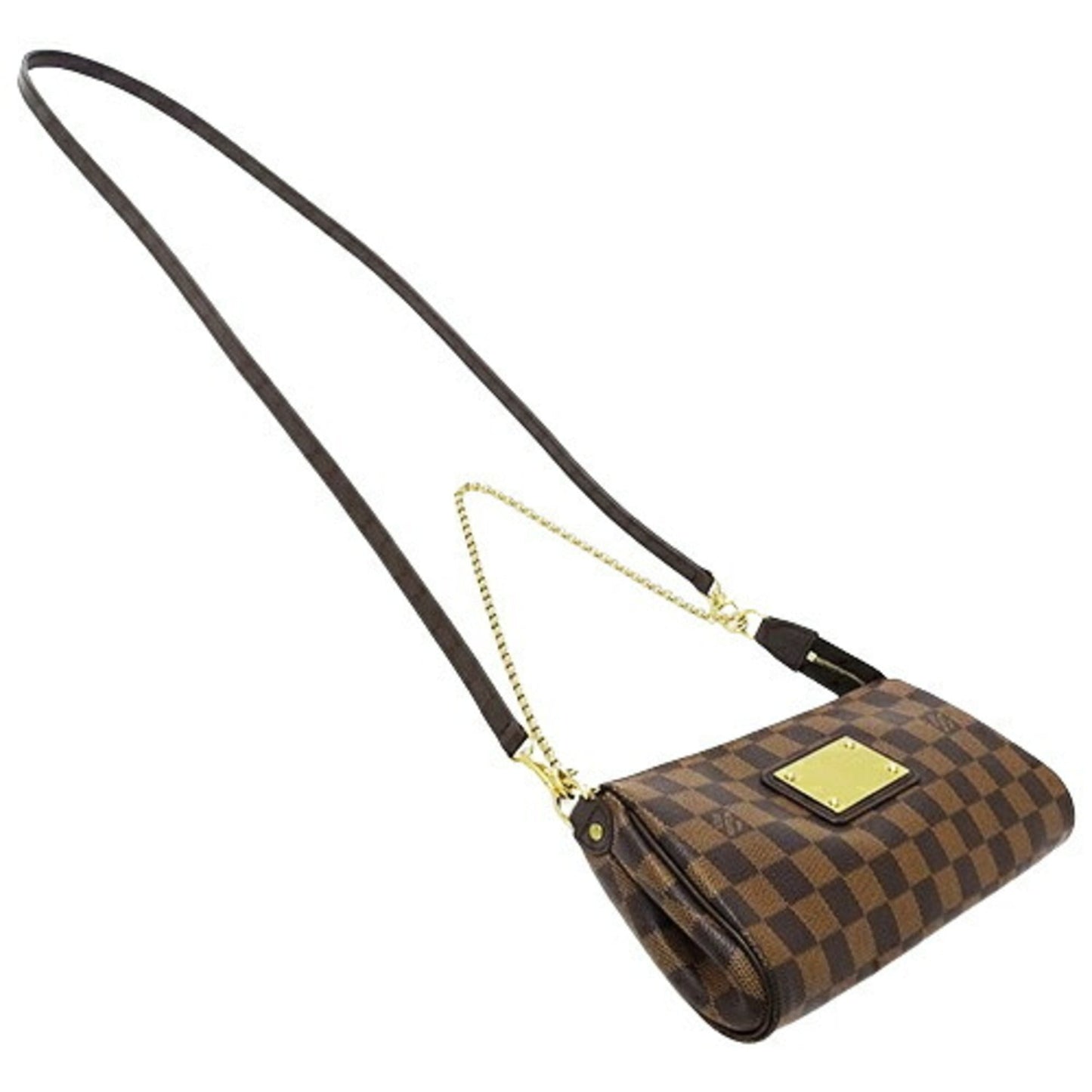 Louis Vuitton Brown Damier Canvas Ebene Damier Canvas Handbag Pouch Shoulder Bag