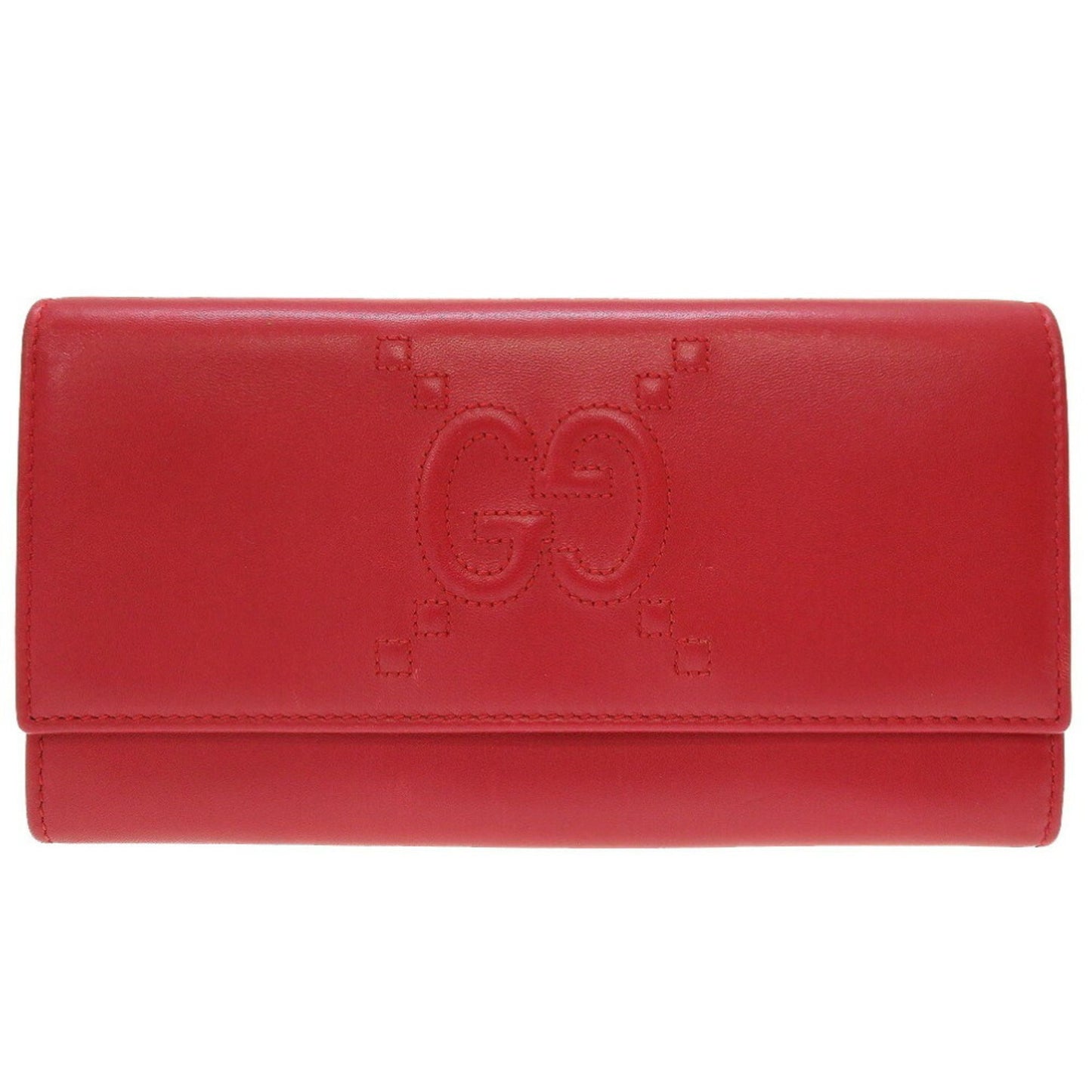Gucci Red Color Leather Coin Purse/Coin Case ()