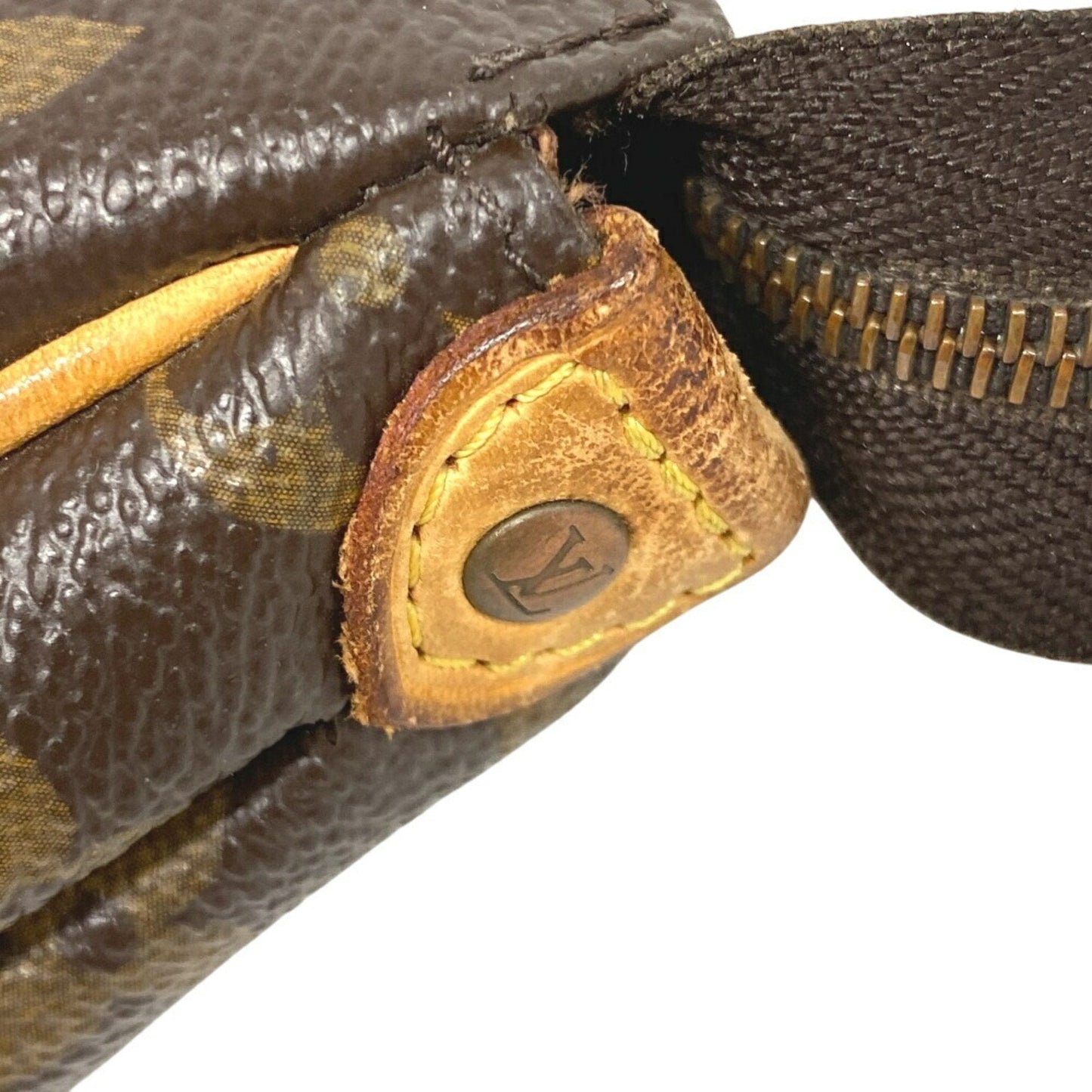 Louis Vuitton Brown Leather Shoulder Bag