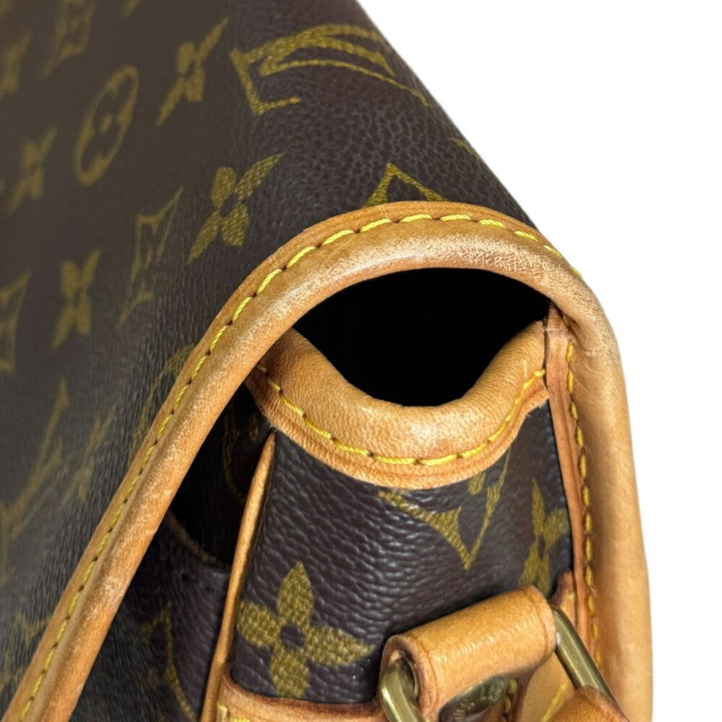 Louis Vuitton Brown Monogram Canvas Shoulder Bag