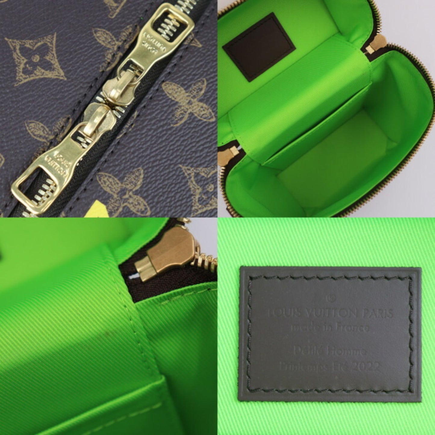 Louis Vuitton Brown Green Monogram Monogram Leather Handbag Shoulder Bag Tote Bag