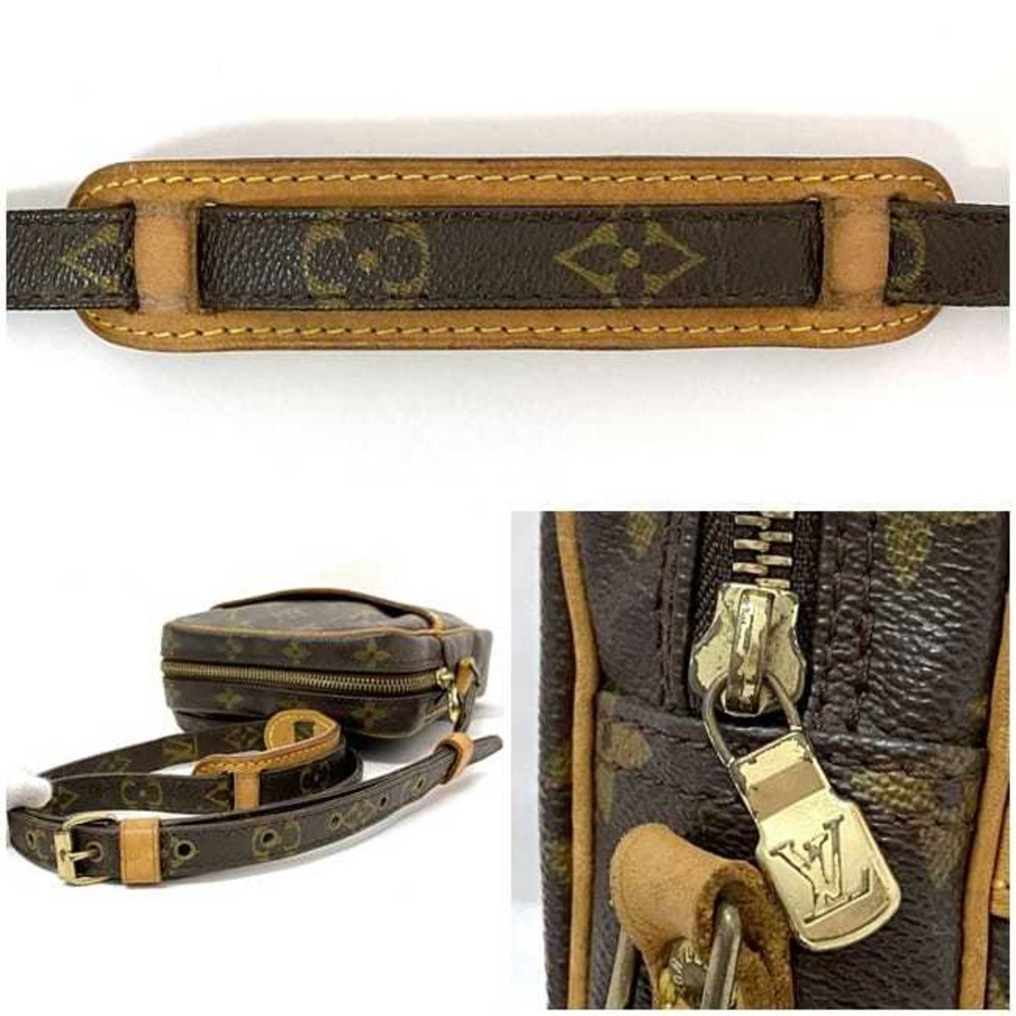 Louis Vuitton Monogram Brown Galle Monogram White Monogram Shoulder Bag