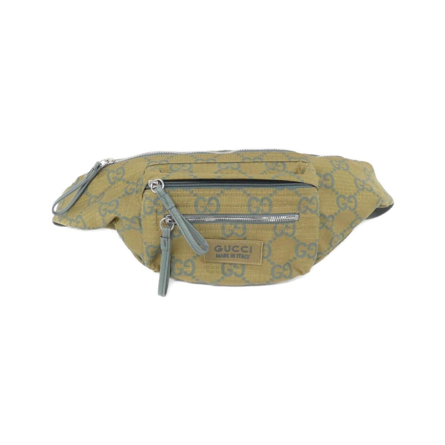 Gucci Green Mustard Polyester Fanny Pack ()