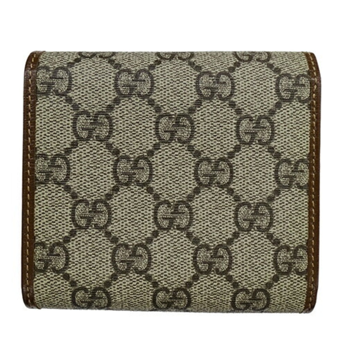 Gucci Brown Gg Supreme Wallet (Bi-Fold)