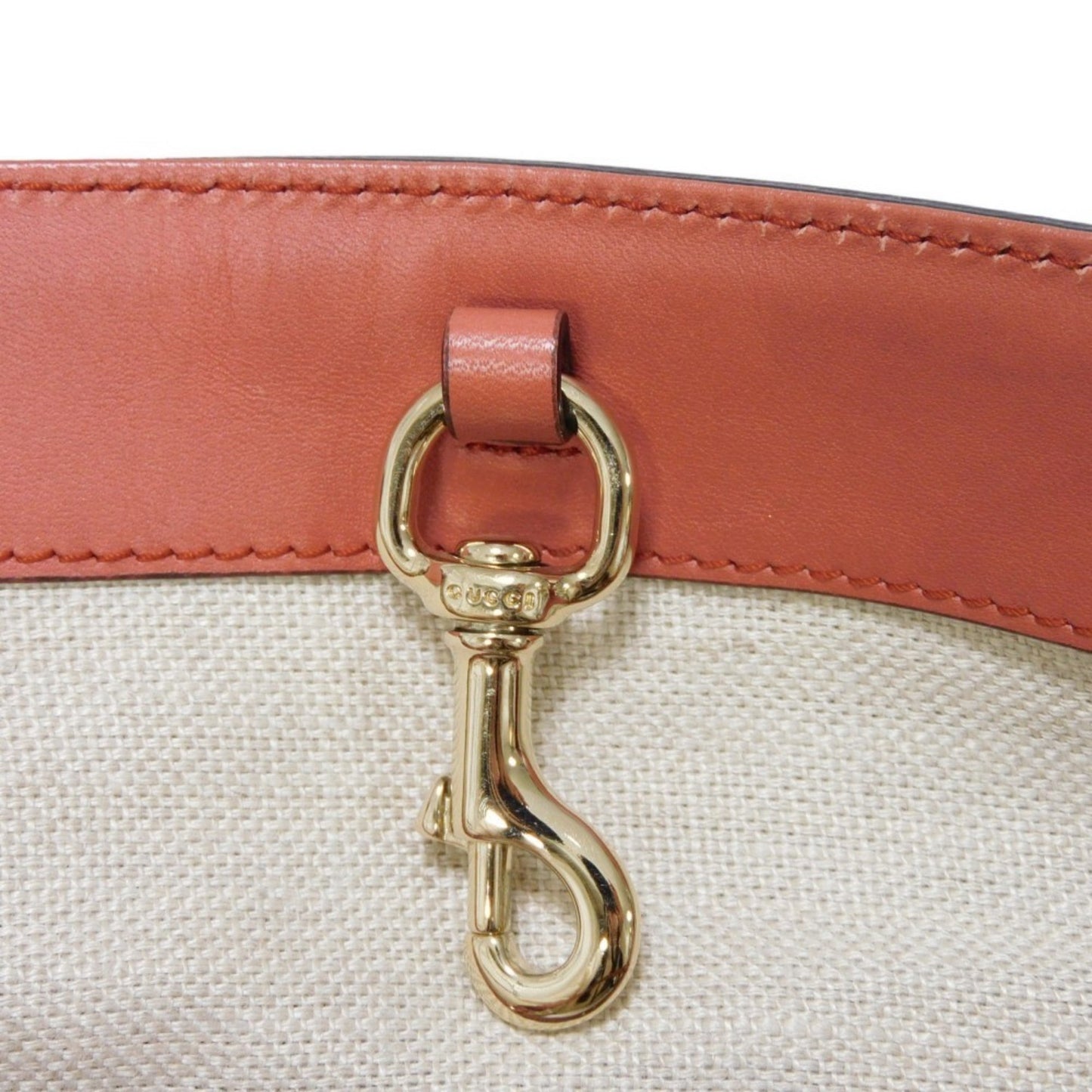 Gucci Beige Linen Shoulder Bag Tote Bag