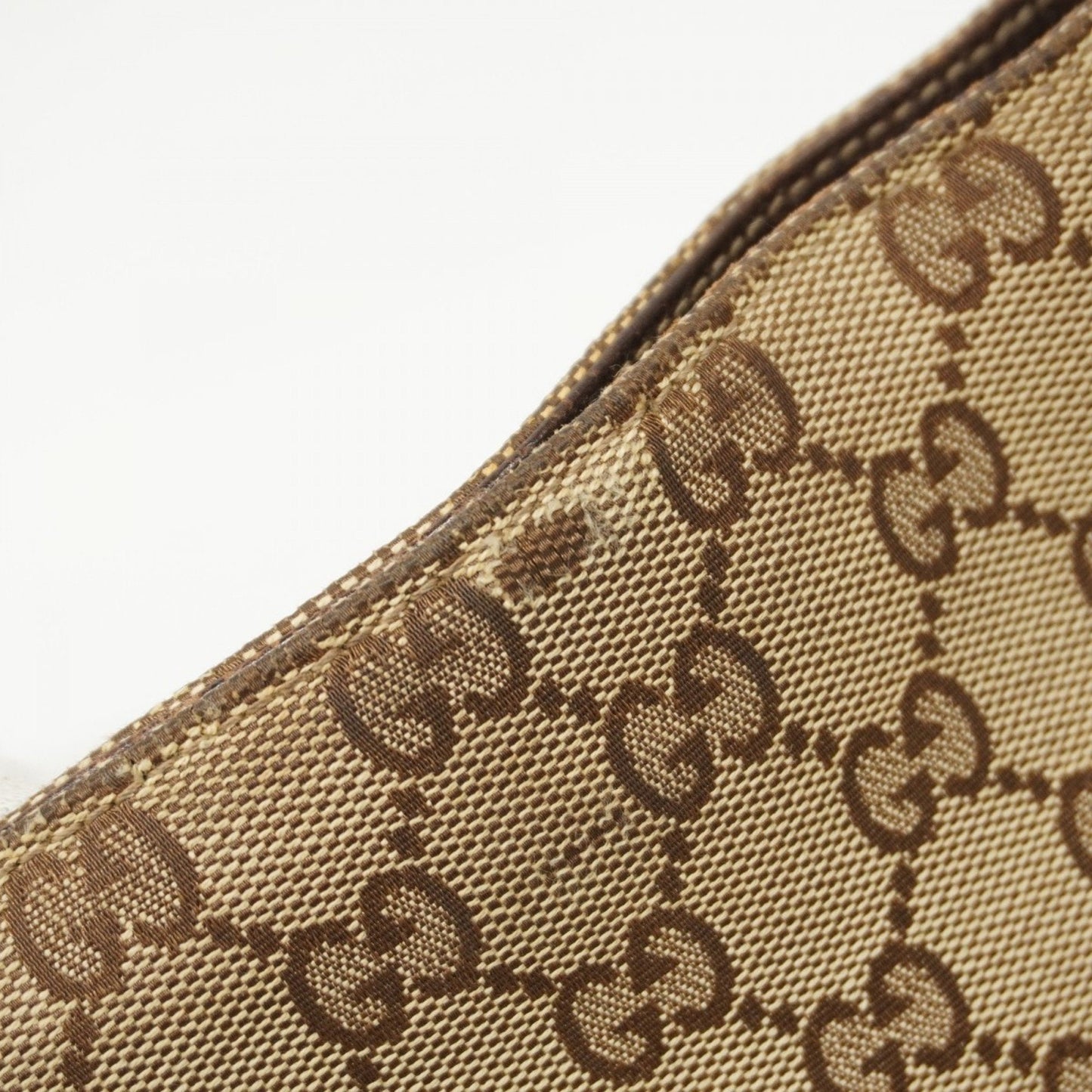 Gucci Brown Canvas Tote Bag