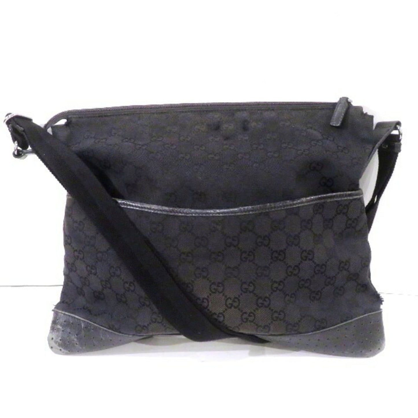 Gucci Gg Canvas Black Gg Canvas Shoulder Bag ()