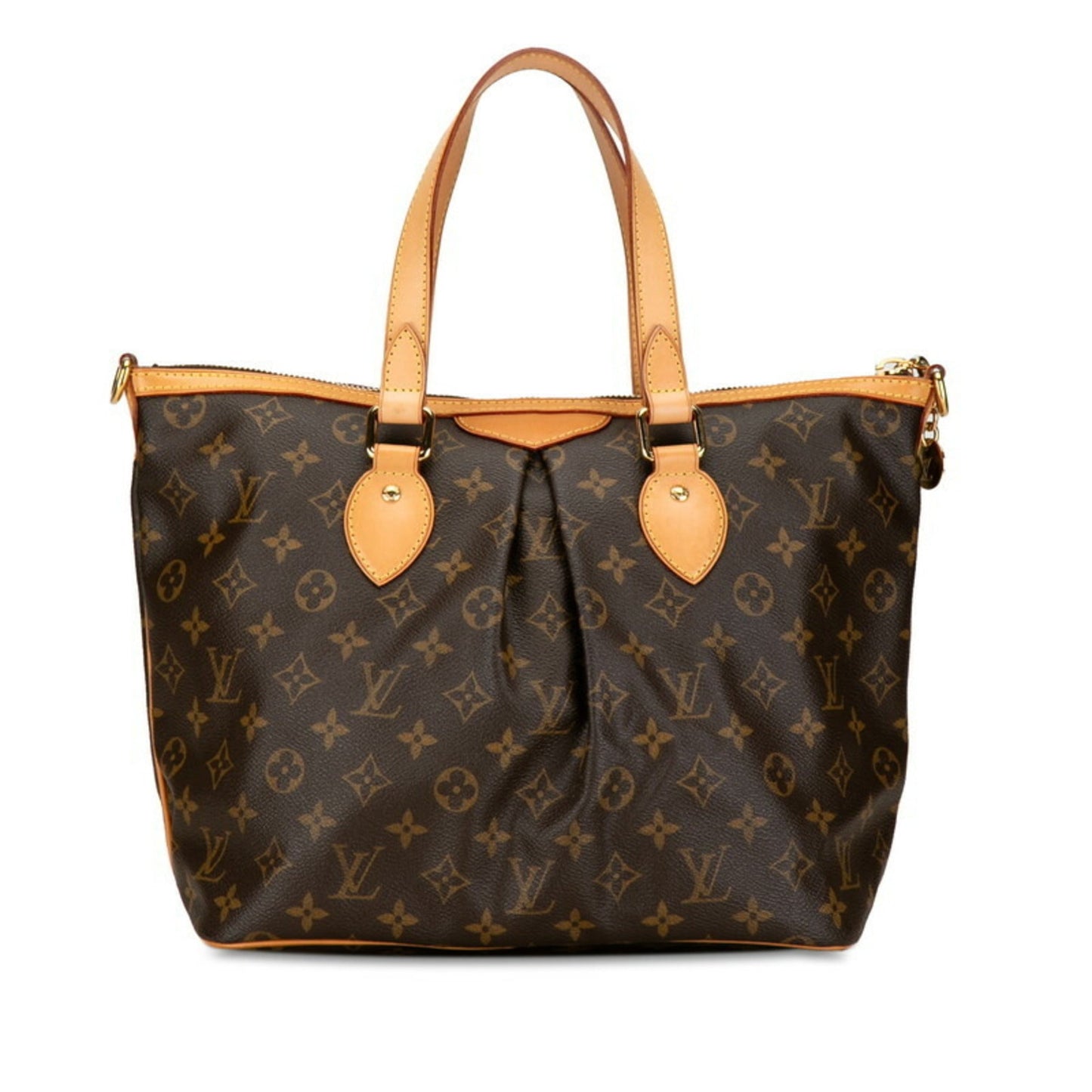 Louis Vuitton Brown Pvc Leather Handbag Shoulder Bag