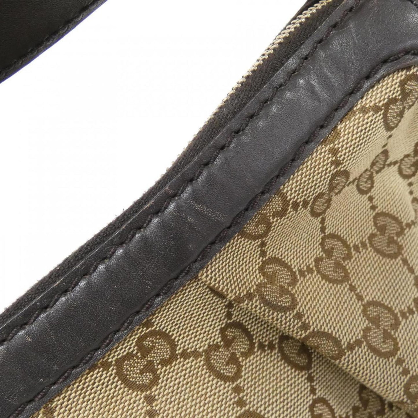 Gucci Gg Canvas Beige Brown Gg Canvas Shoulder Bag