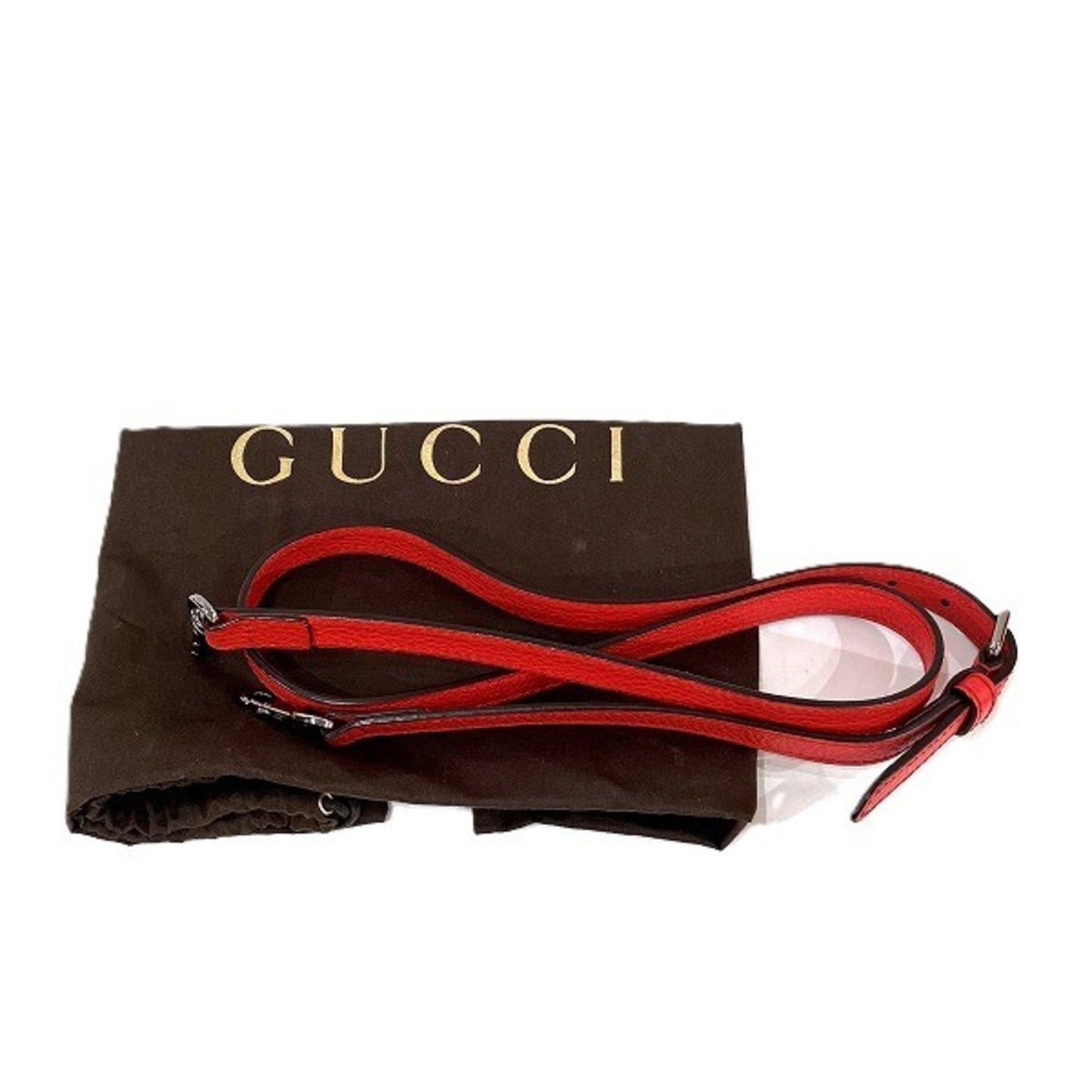 Gucci Orange Leather Handbag Shoulder Bag