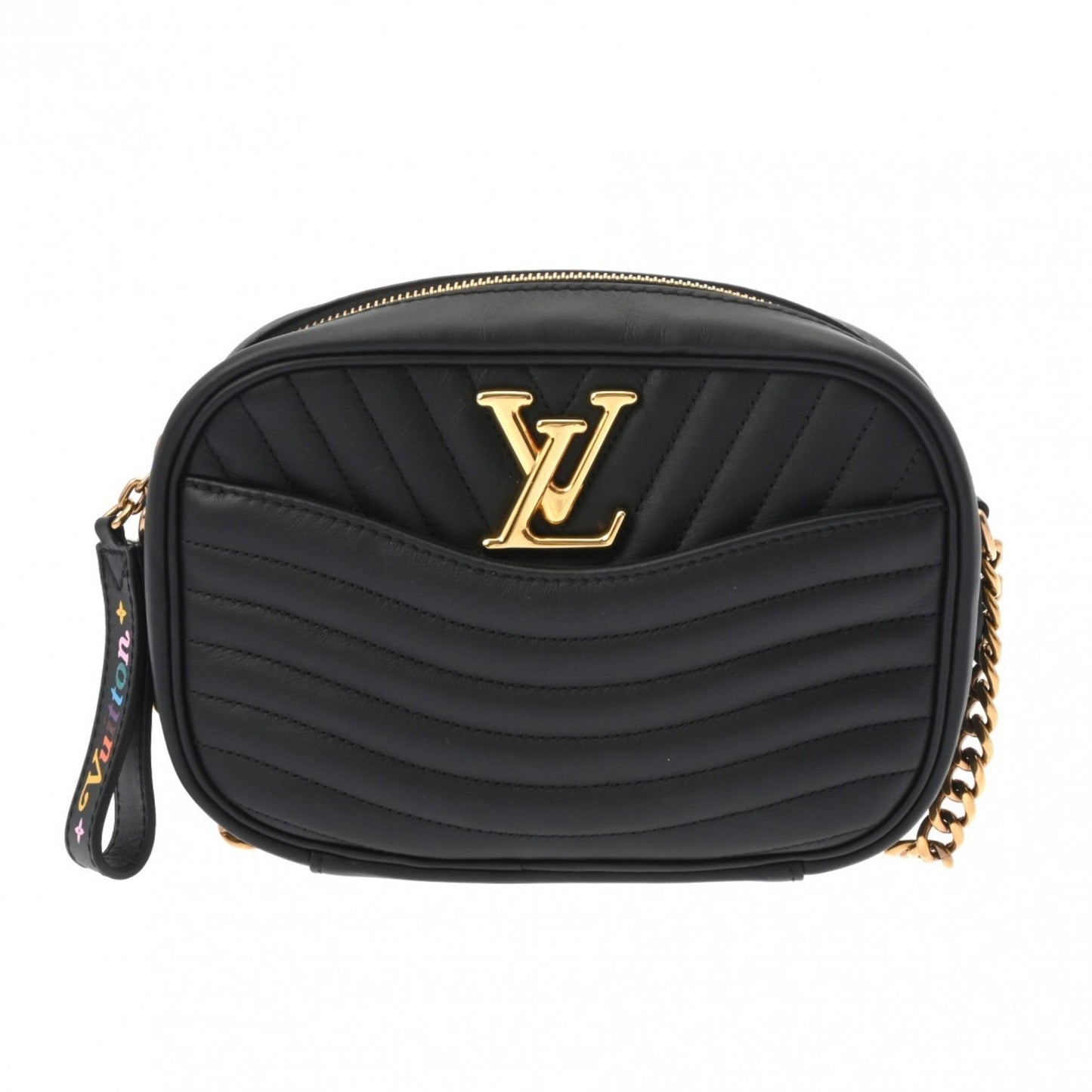 Louis Vuitton Noir Leather Shoulder Bag