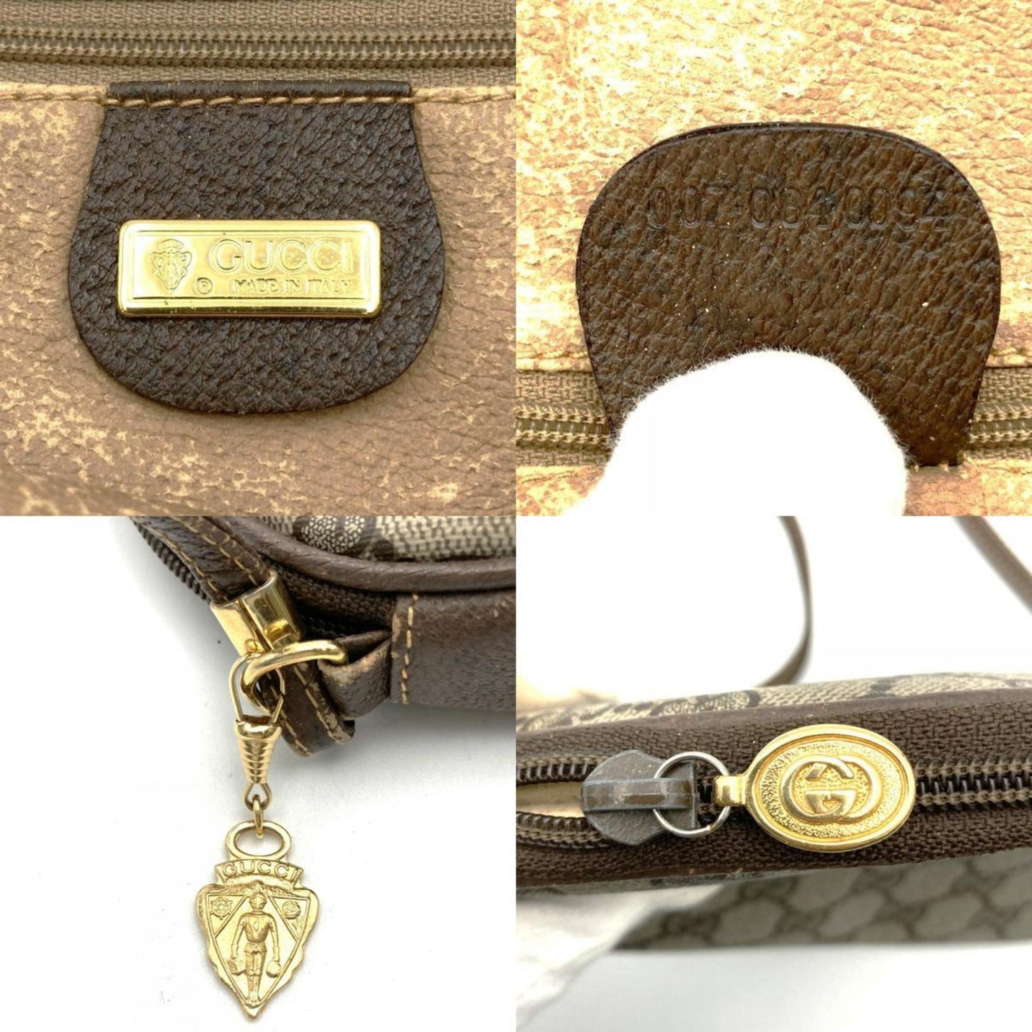 Gucci Brown Gg Supreme Shoulder Bag
