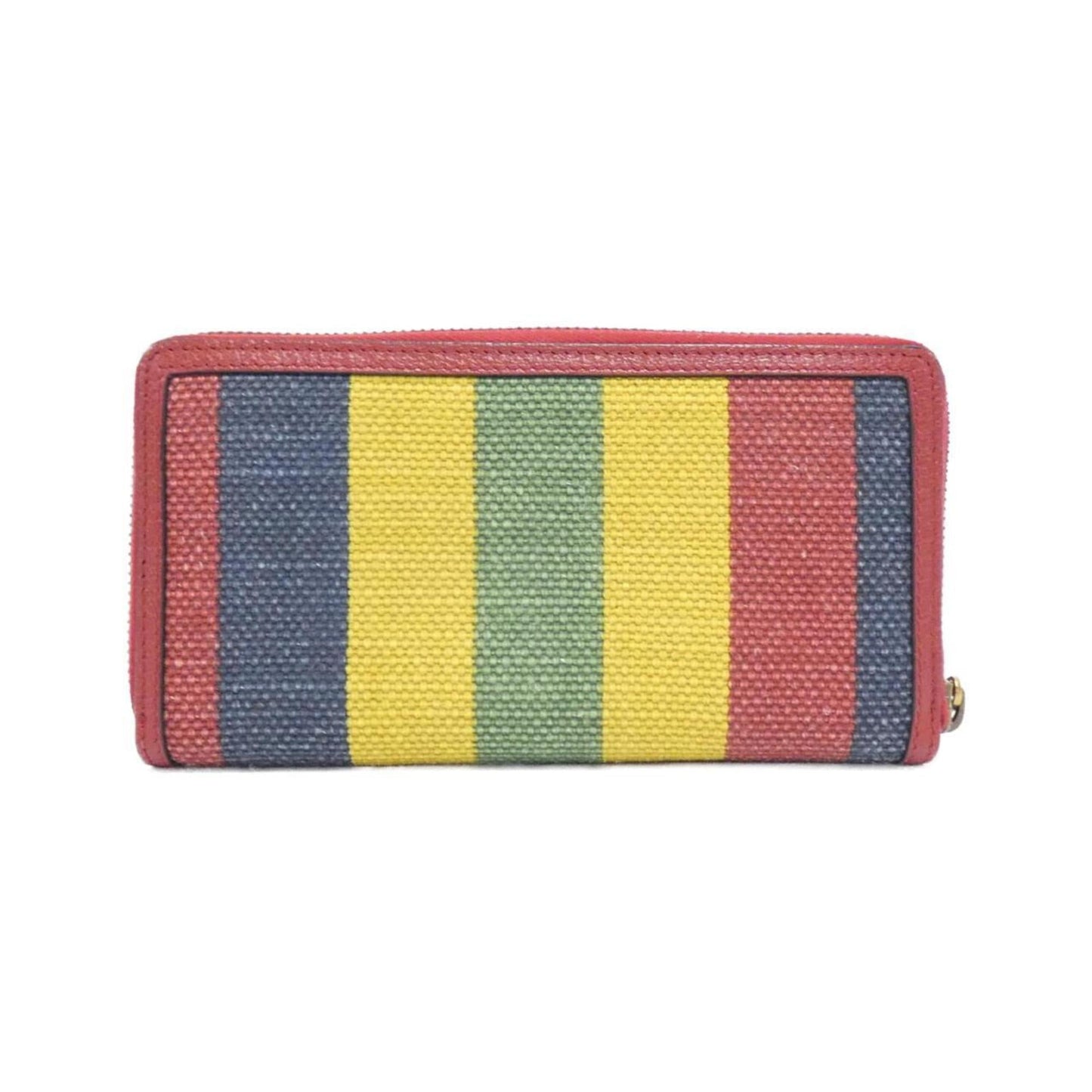 Gucci Multi-Color Canvas Long Wallet (Bi-Fold)
