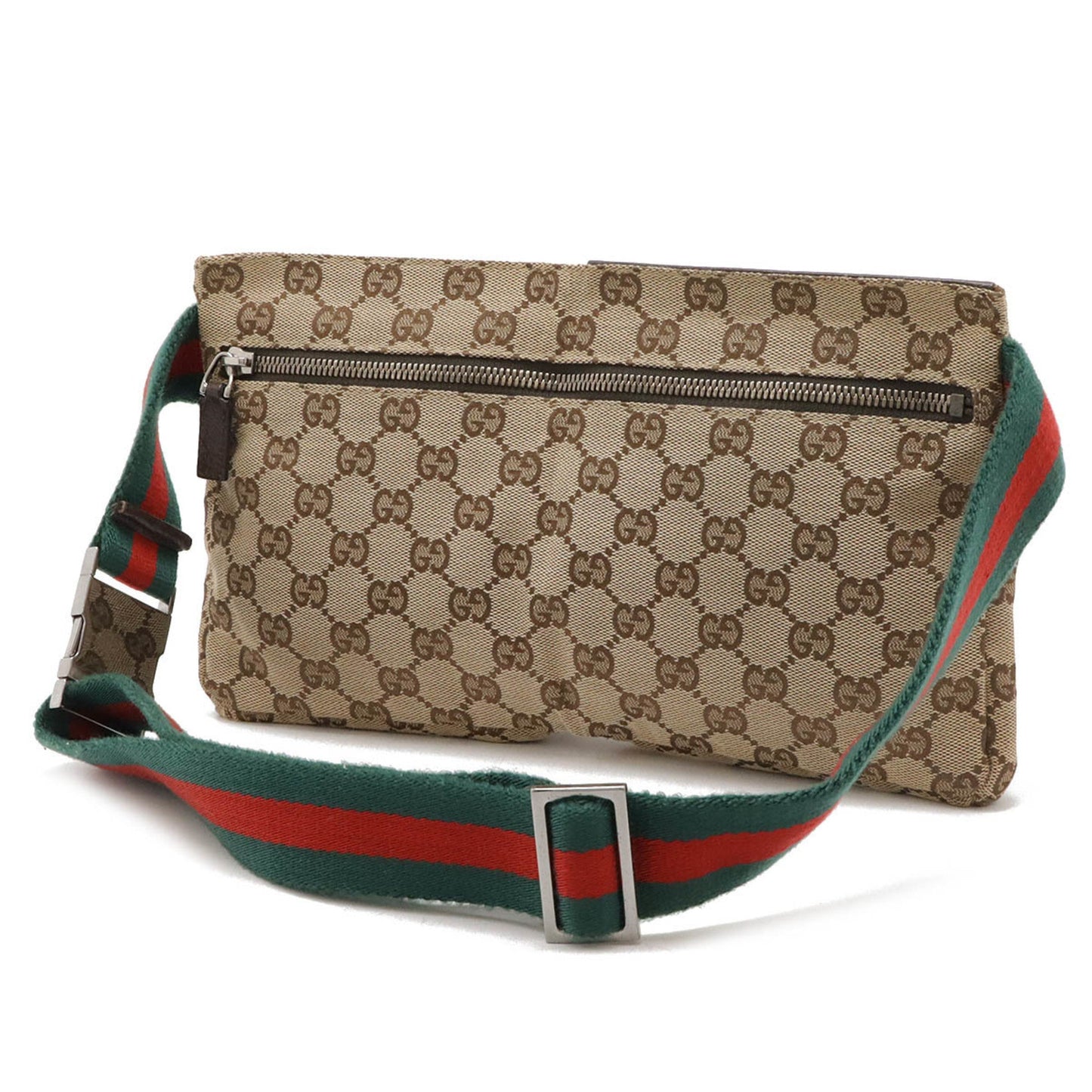 Gucci Dark Brown Gg Canvas Pouch Sling Bag