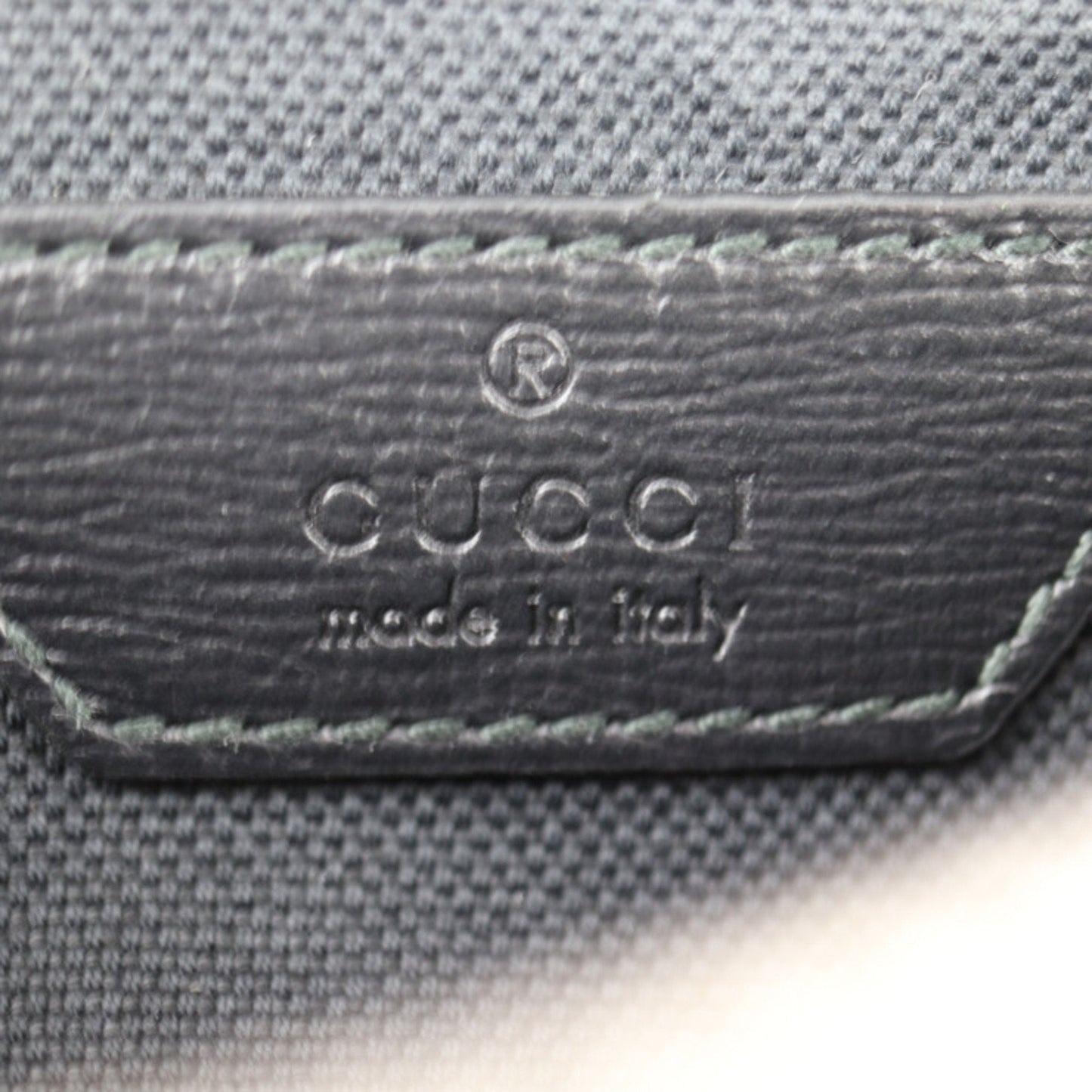 Gucci Black Gray Gg Supreme Leather Fanny Pack Sling Bag