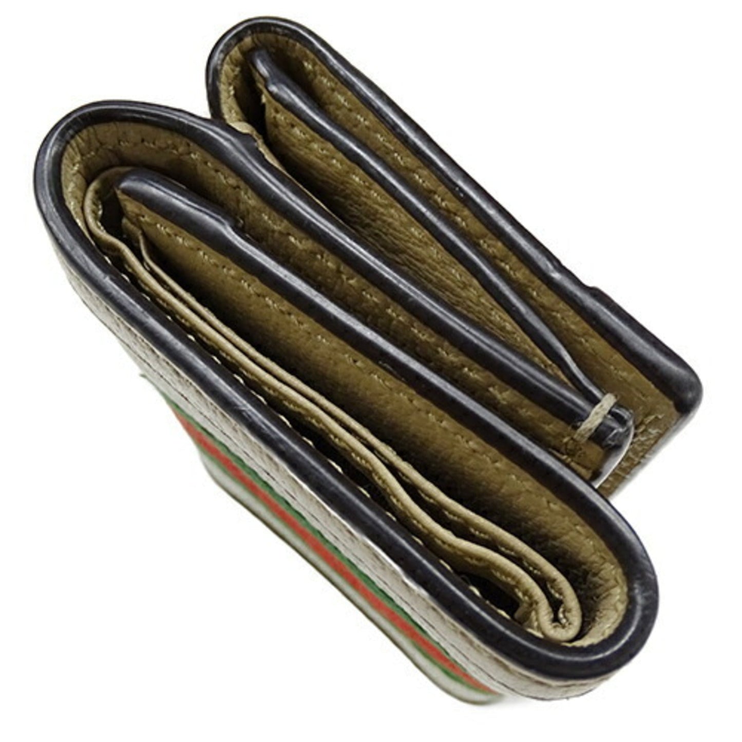 Gucci Beige Gg Supreme Wallet (Tri-Fold)