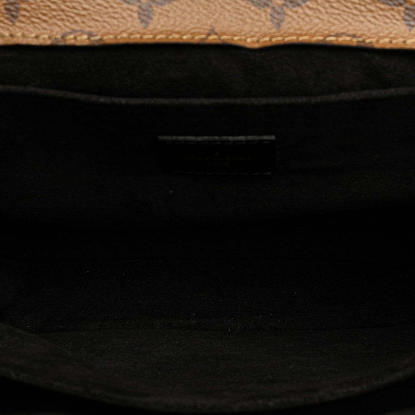Louis Vuitton Monogram Reverse Brown Pvc Leather Handbag Pochette Shoulder Bag