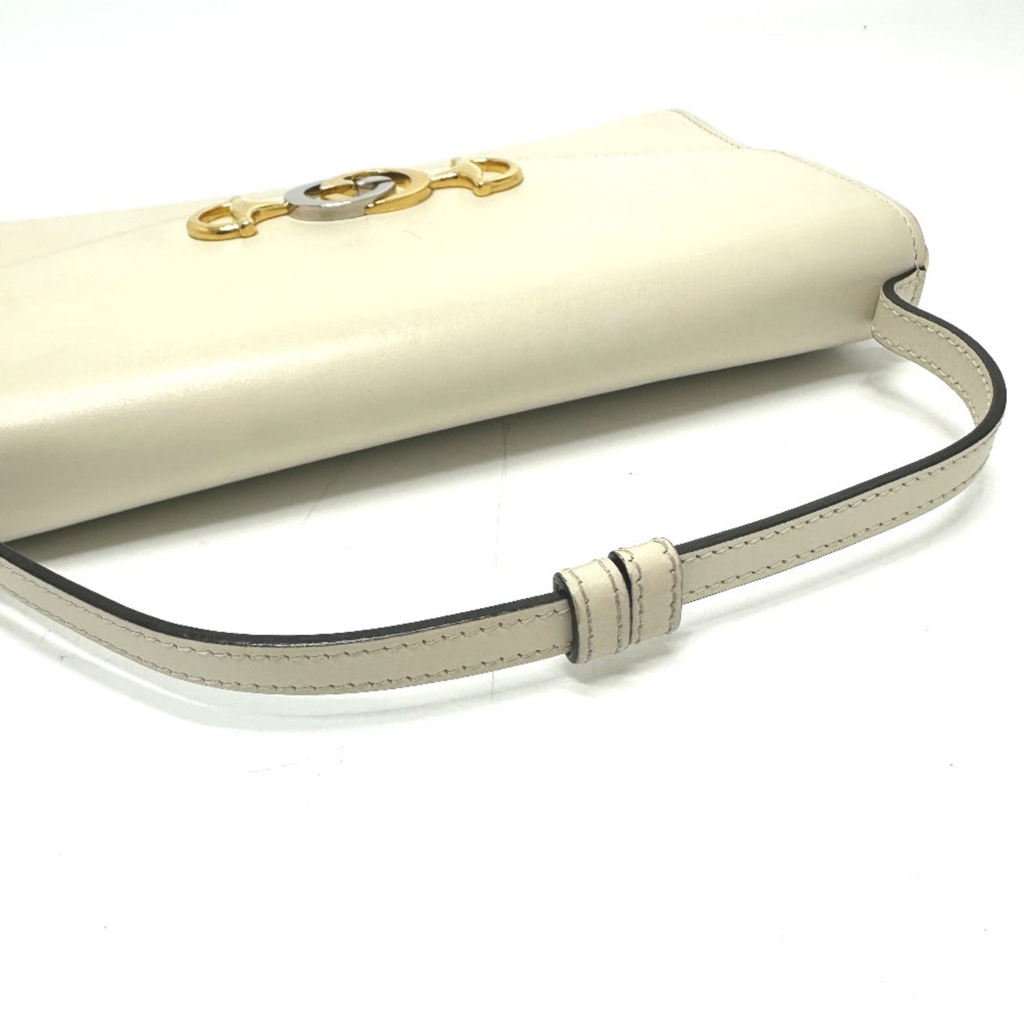 Gucci White Leather Shoulder Bag