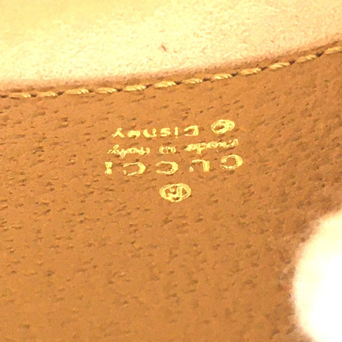 Gucci Light Brown Gg Supreme Leather Backpack