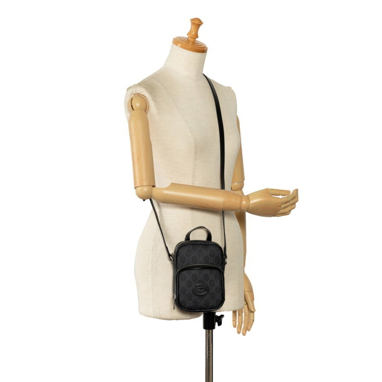 Gucci Black Pvc Leather Shoulder Bag