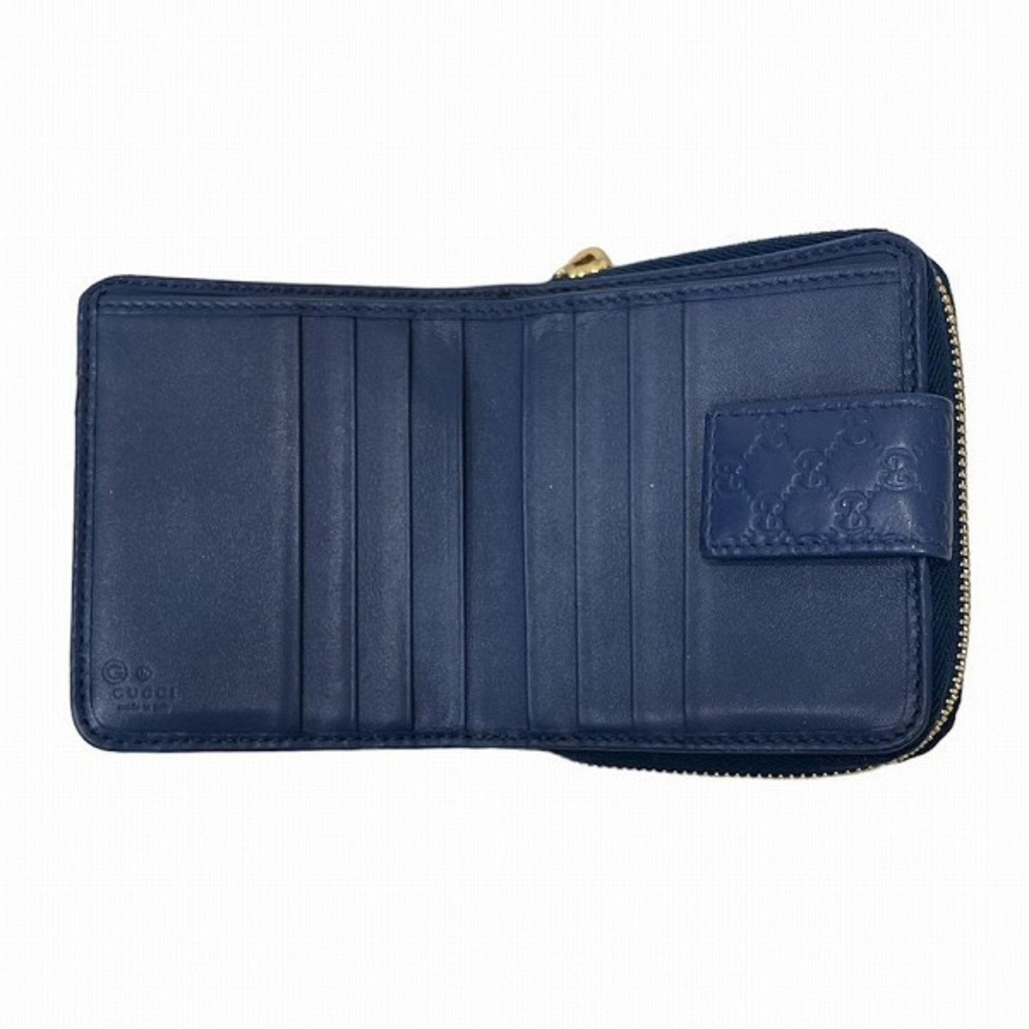 Gucci Blue Leather Coin Purse/Coin Case