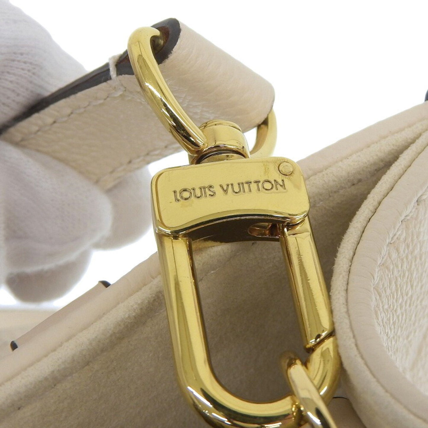 Louis Vuitton Cream Monogram Empreinte Handbag Shoulder Bag