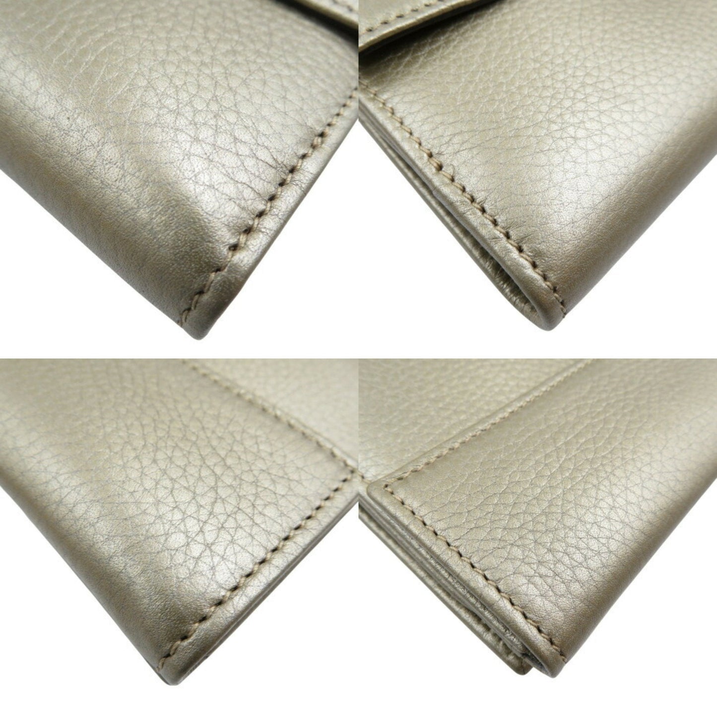 Gucci Champagne Leather Long Wallet (Bi-Fold)