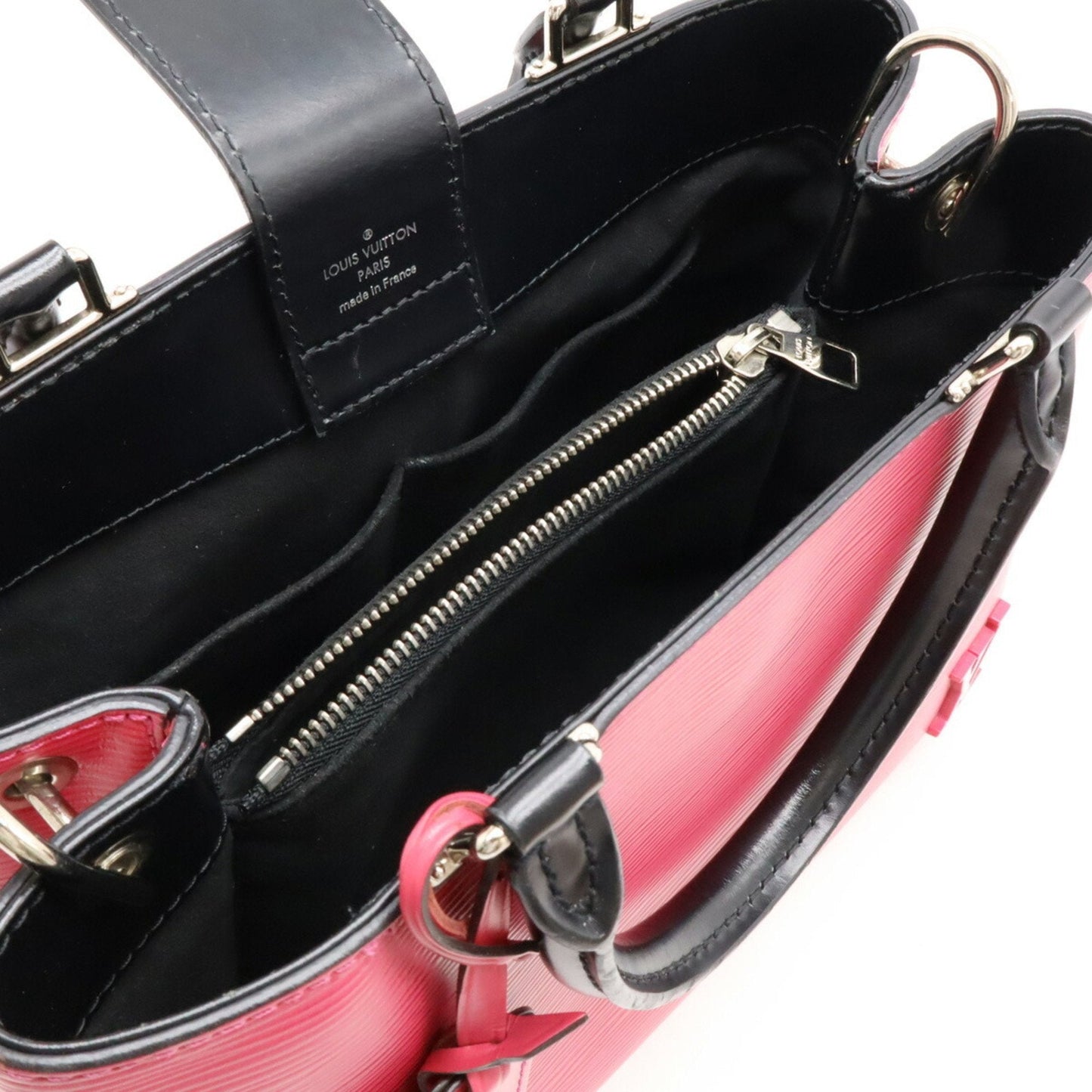 Louis Vuitton Black Hot Pink Noir Epi Leather Handbag Shoulder Bag