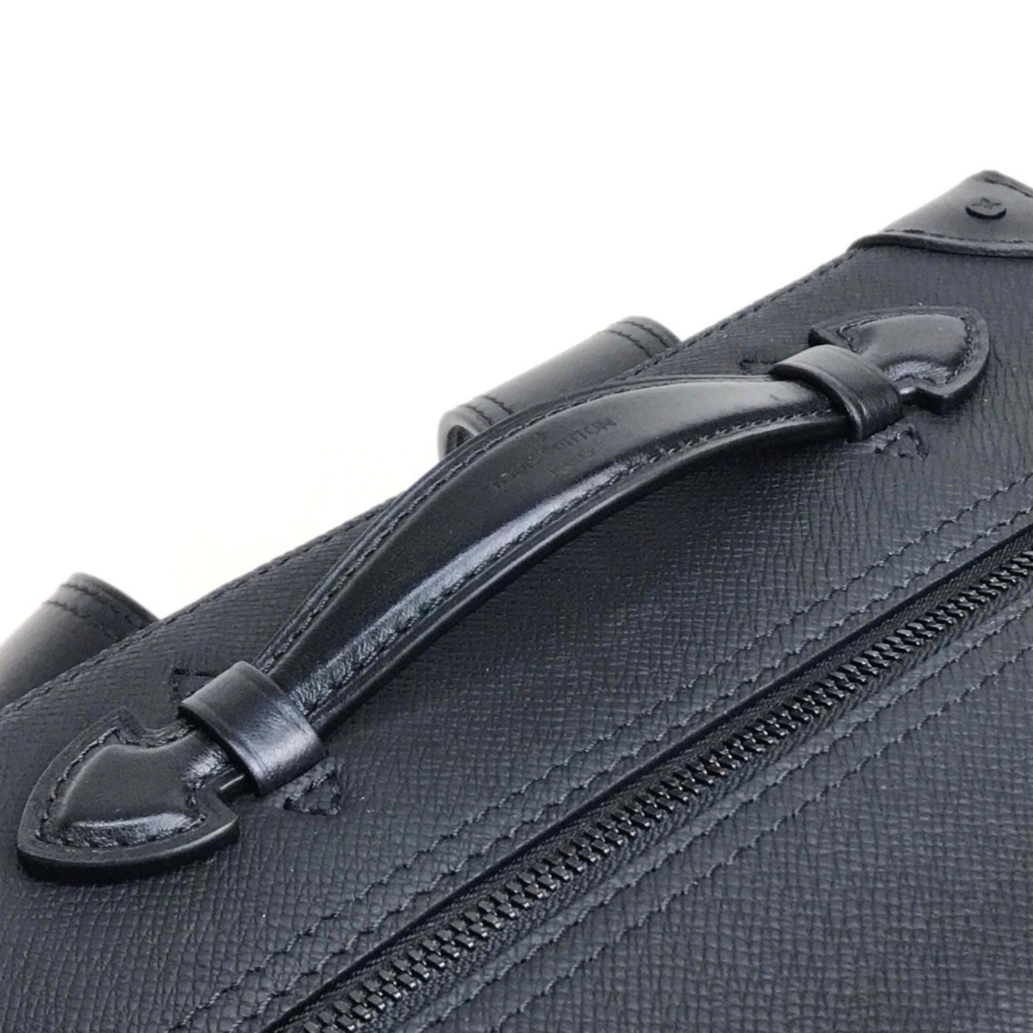 Louis Vuitton Black Leather Backpack