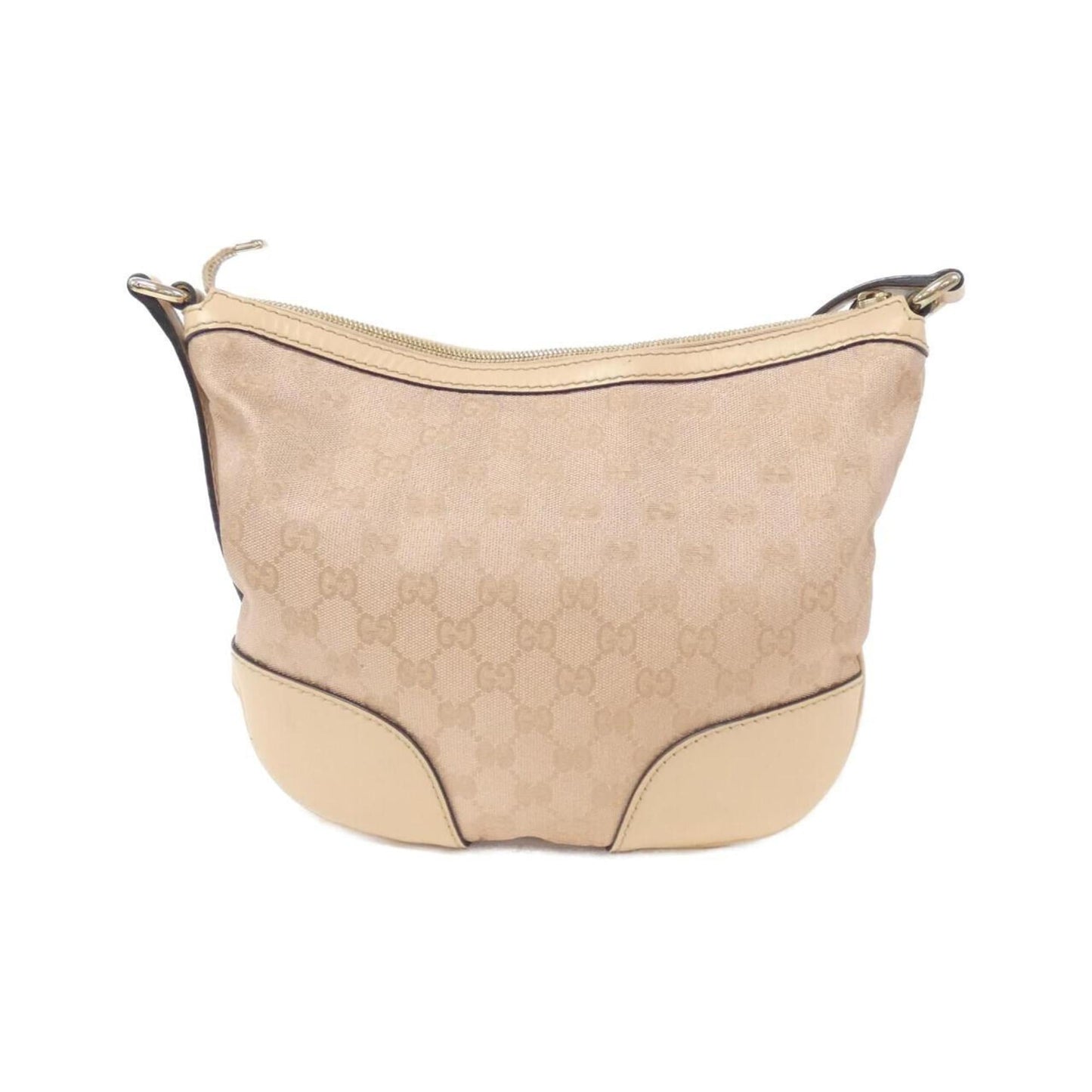 Gucci Beige Pink Gg Canvas Leather Shoulder Bag