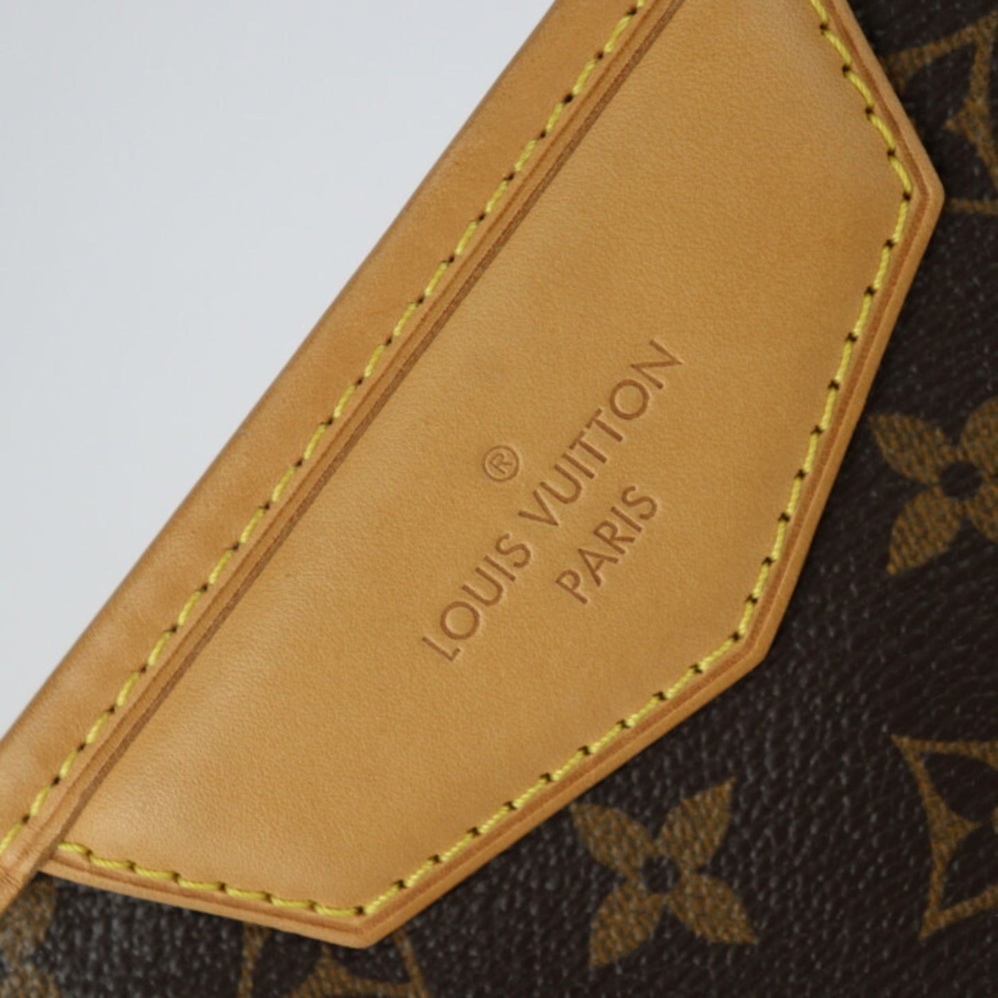 Louis Vuitton Brown Pvc Leather Handbag Shoulder Bag Tote Bag