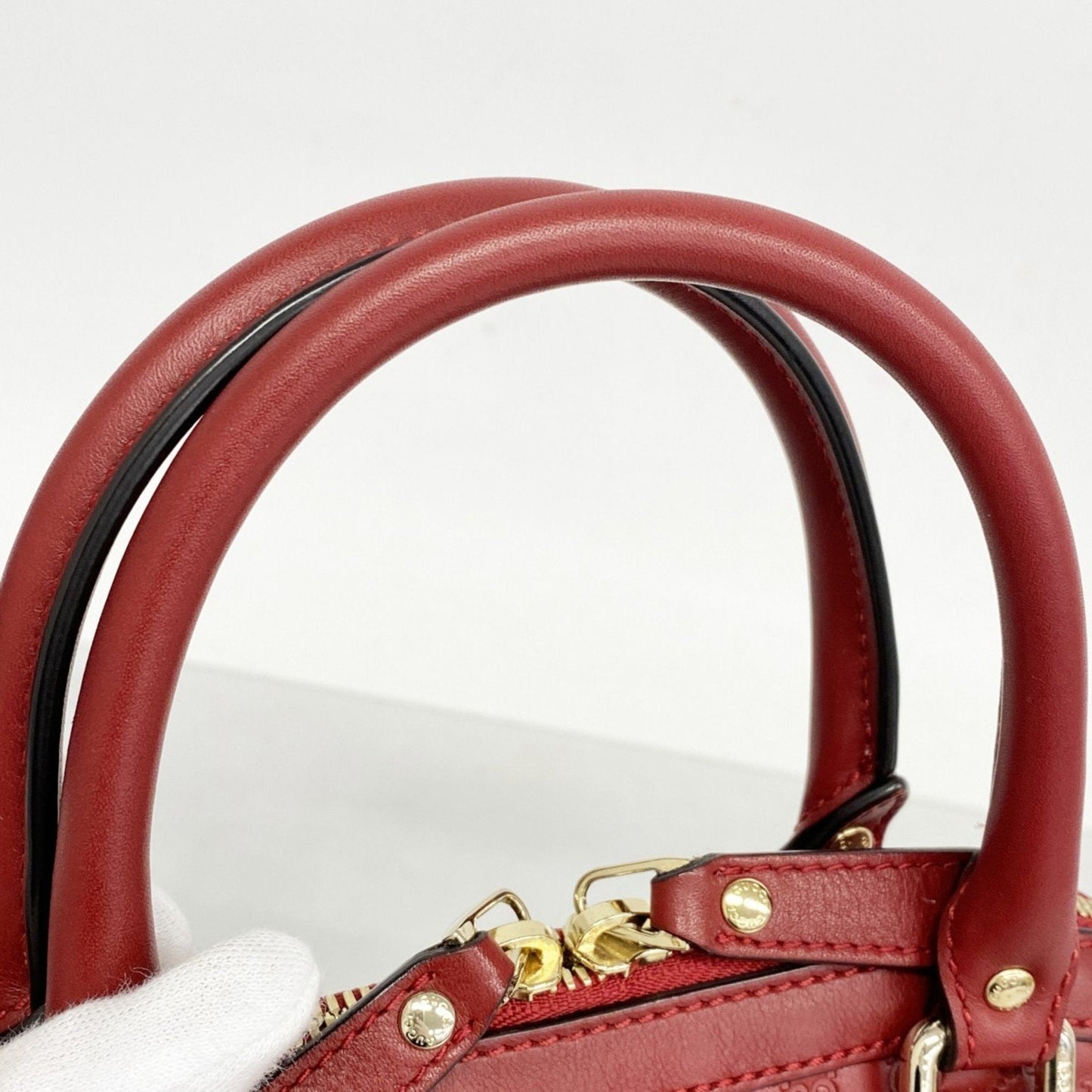 Gucci Red Color Leather Handbag