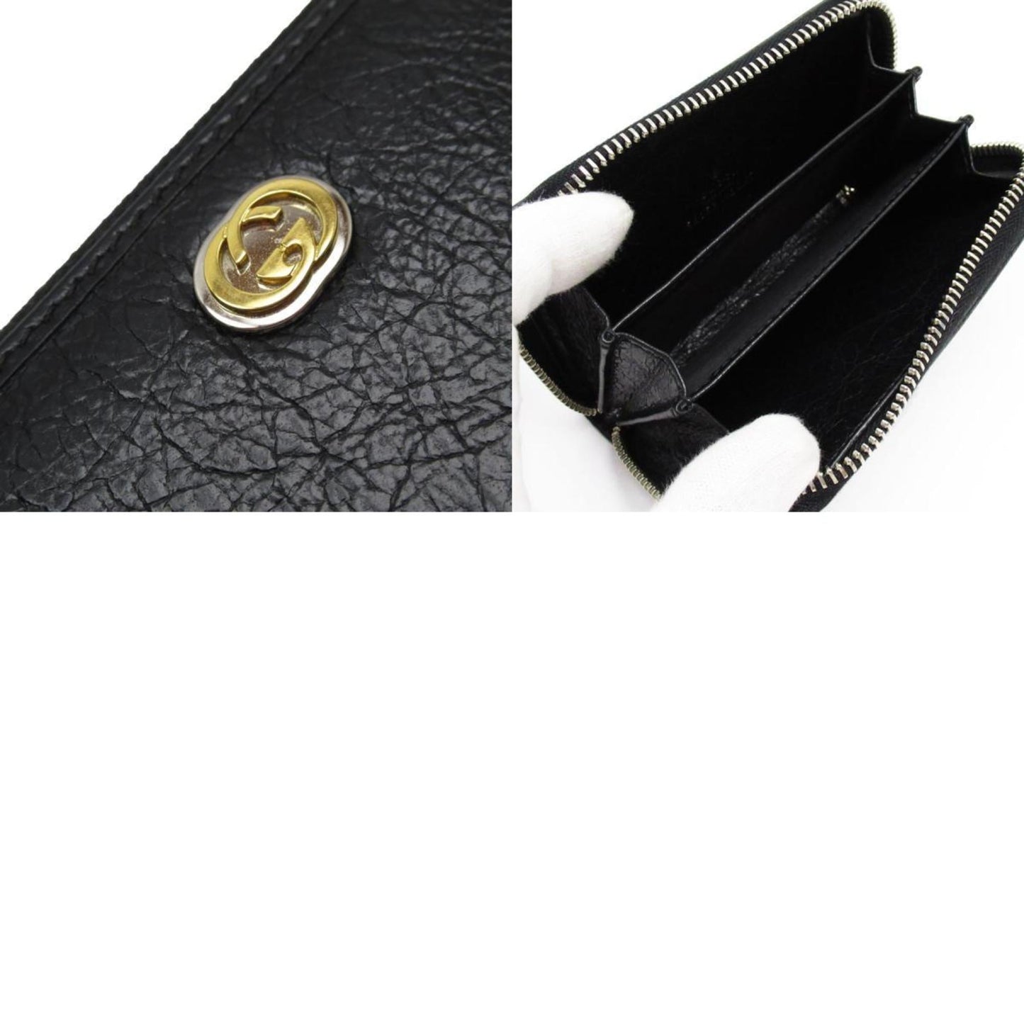 Gucci Black Leather Coin Purse/Coin Case