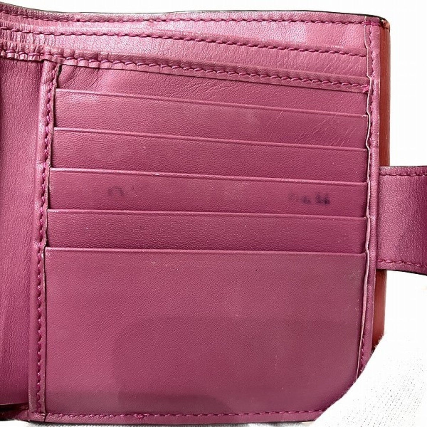 Gucci Gray Red Color Leather Pvc Wallet (Bi-Fold)