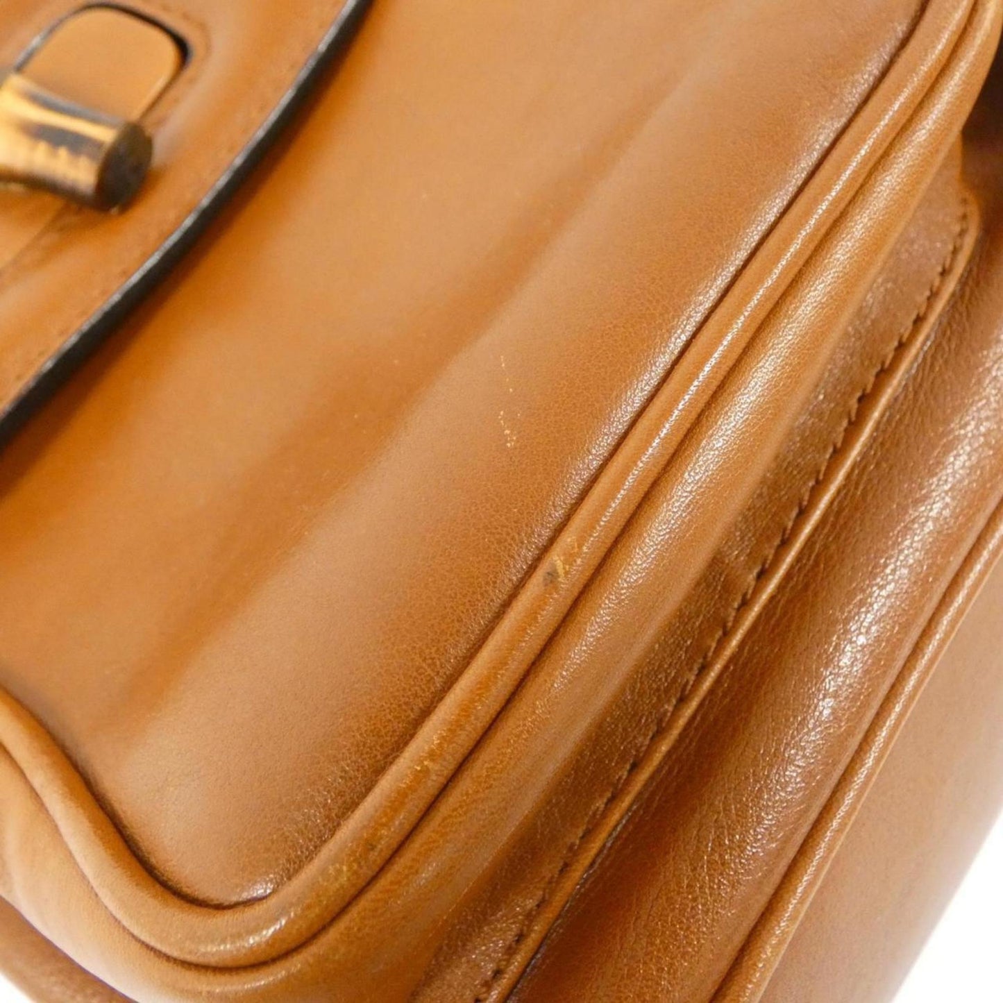 Gucci Brown Leather Backpack