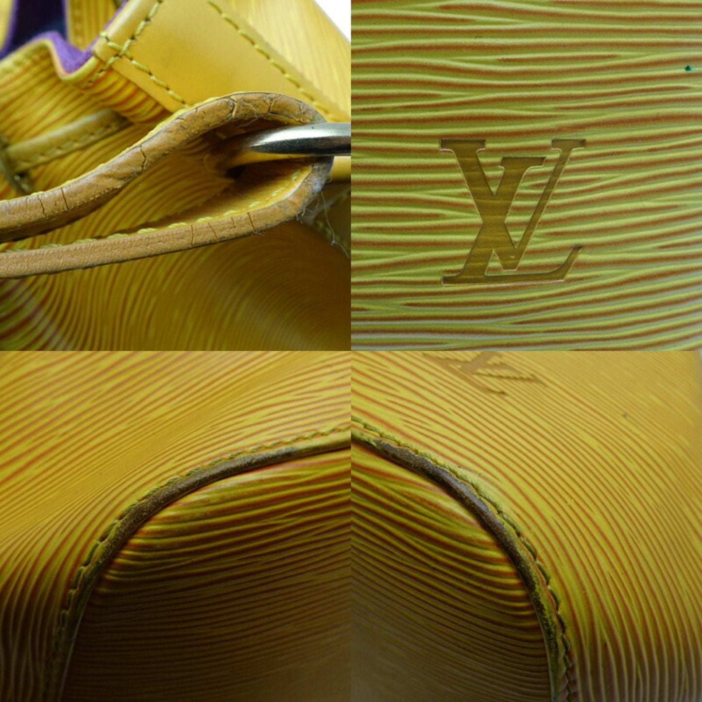 Louis Vuitton Yellow Epi Leather Shoulder Bag