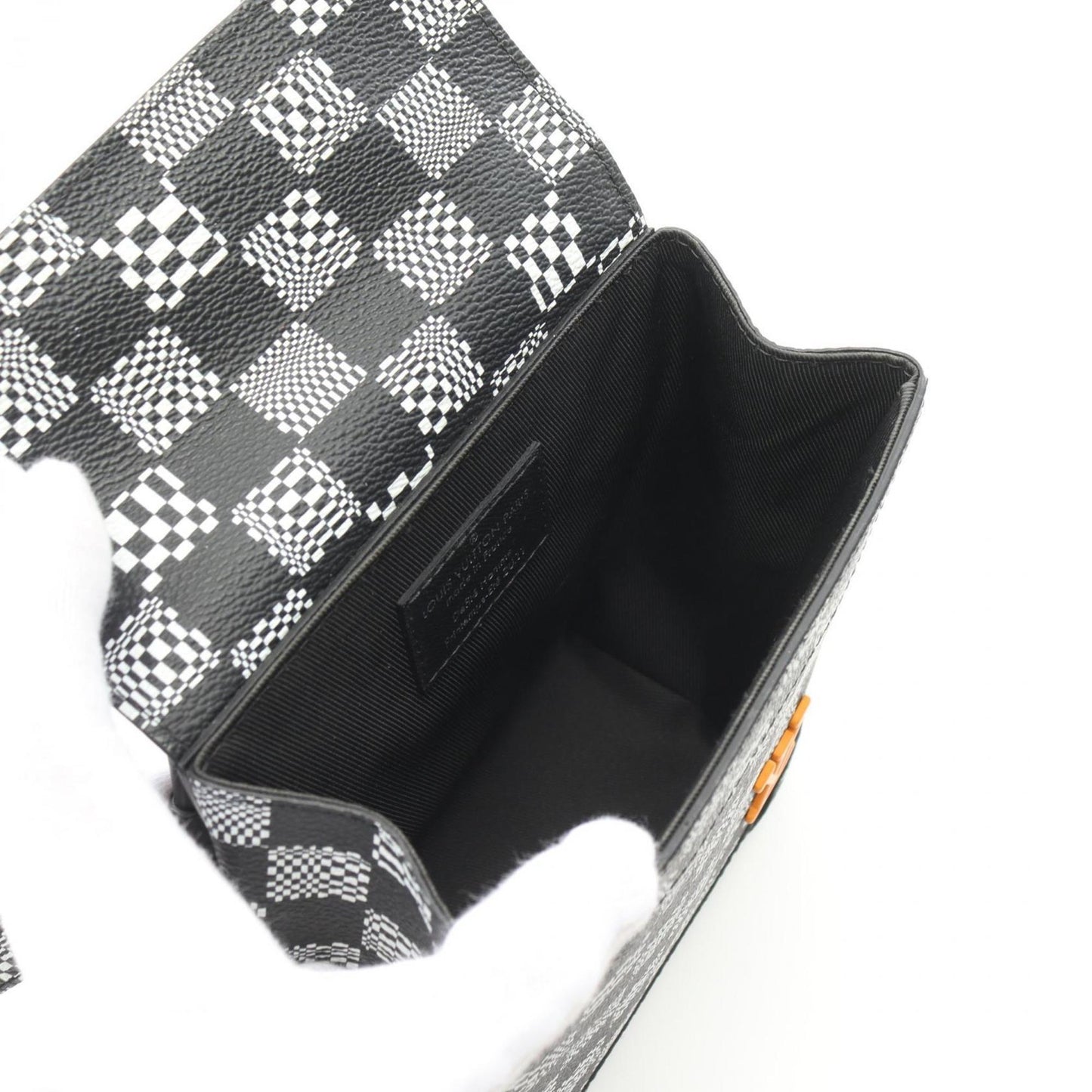 Louis Vuitton Black Coated Canvas Damier Canvas Pvc Coated Canvas Shoulder Bag