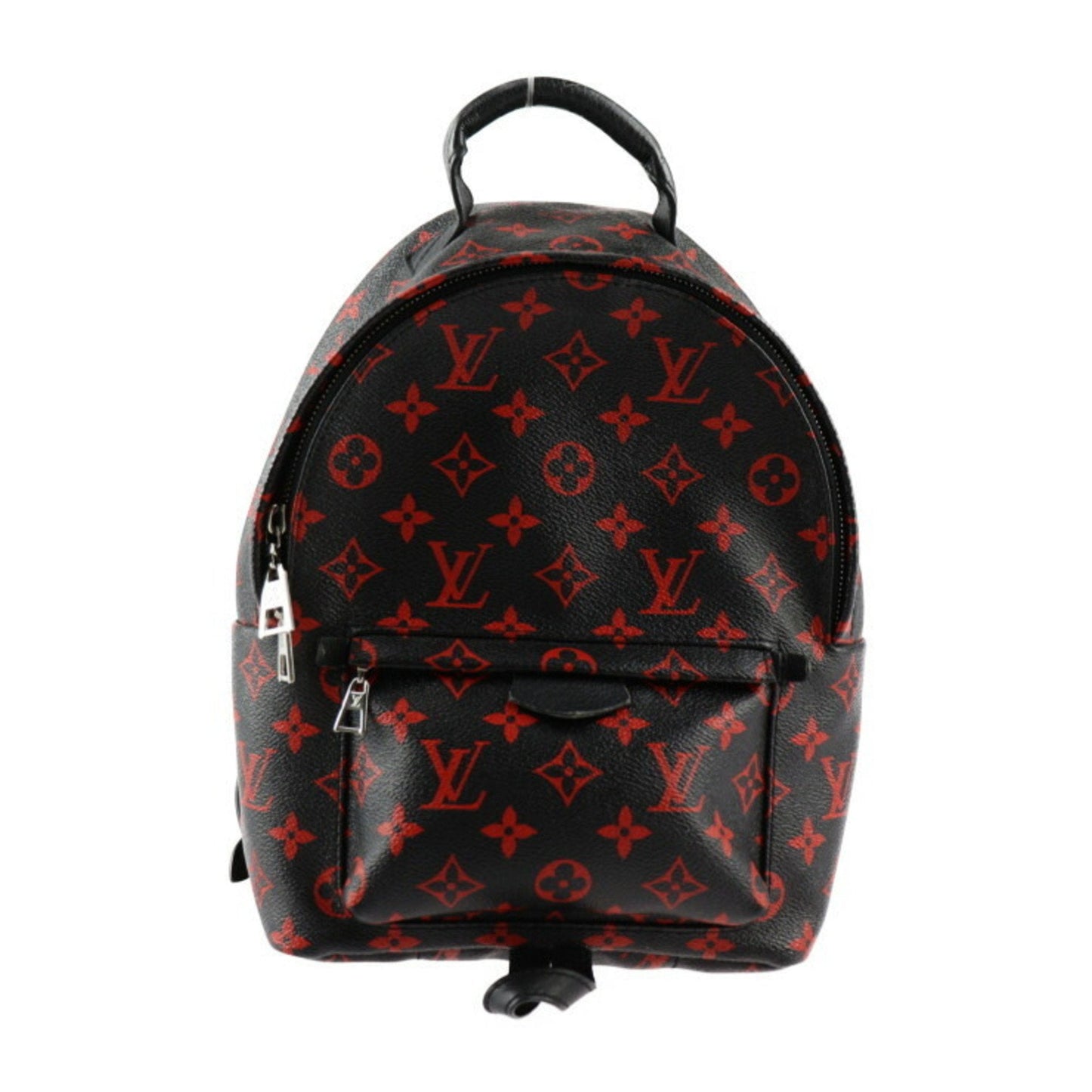 Louis Vuitton Black Monogram Red Color Monogram Backpack Handbag ()