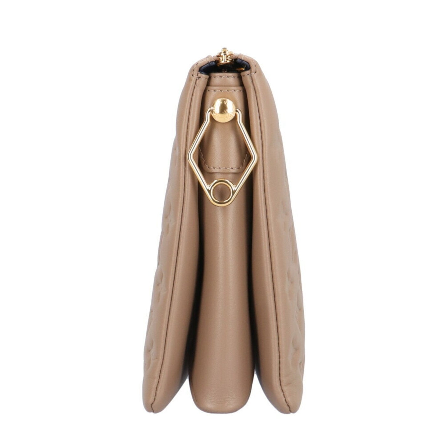 Louis Vuitton Beige Taupe Leather Shoulder Bag