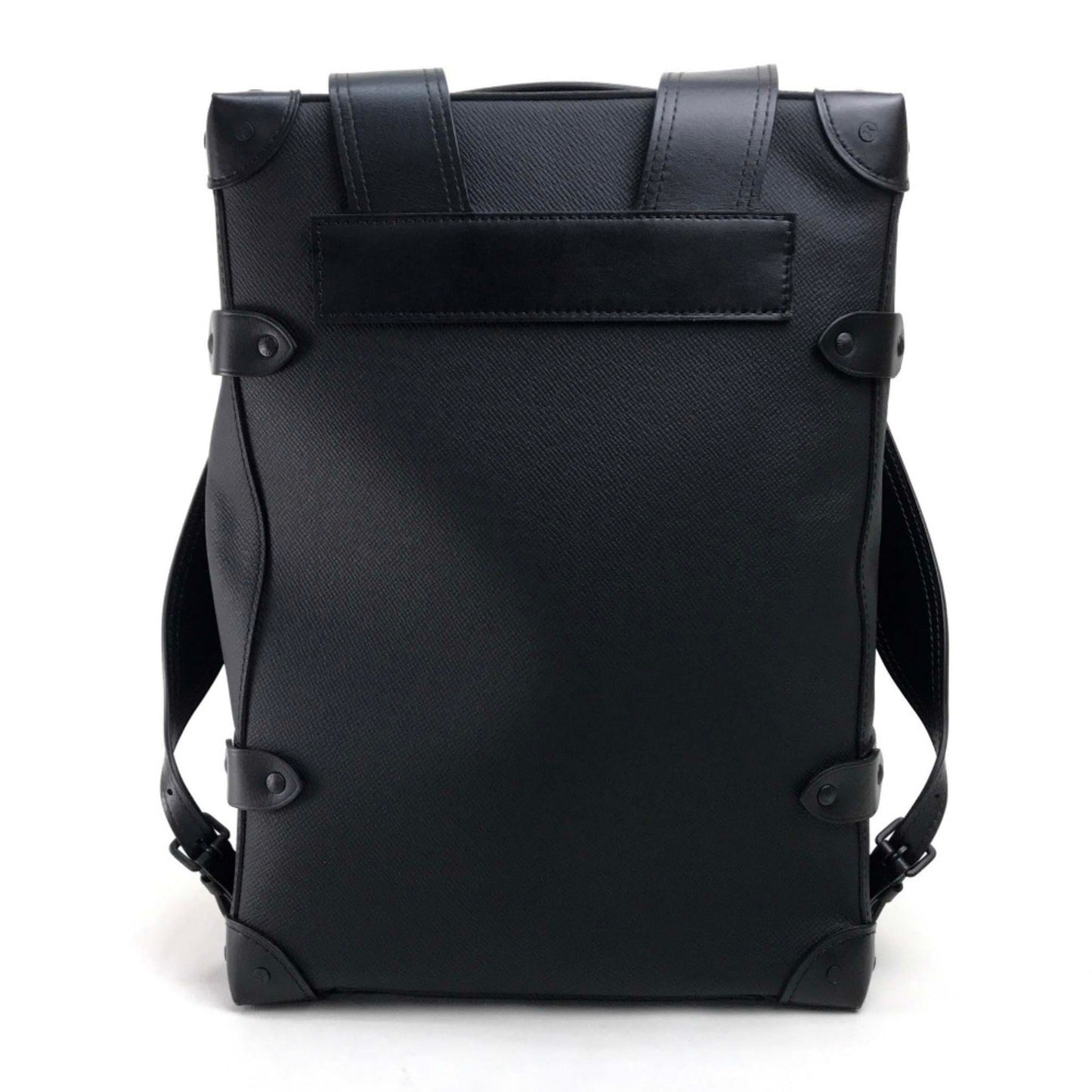 Louis Vuitton Black Leather Backpack